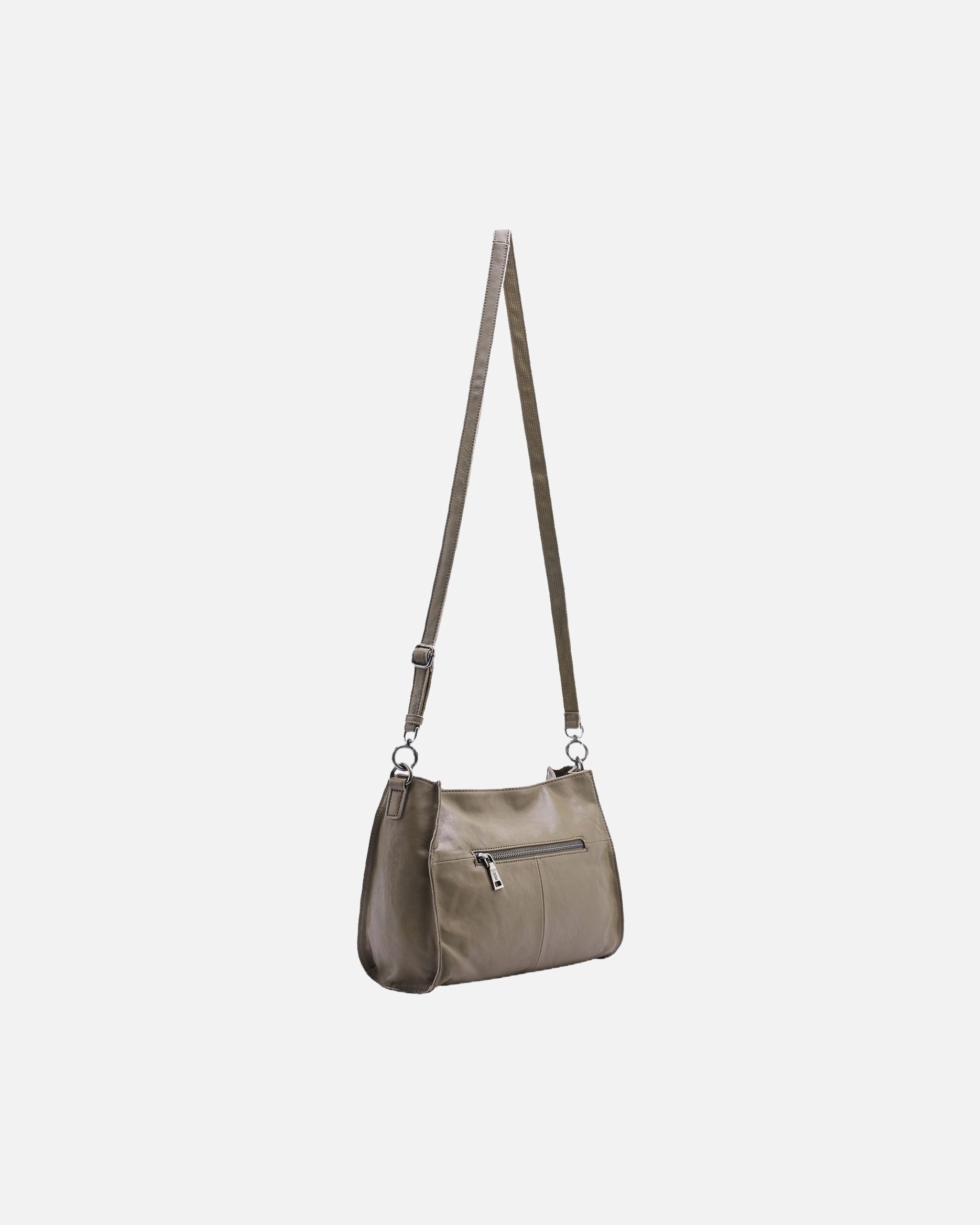 Handtasche für Weiblich FREDsBRUDER Schultertasche Belted With Love Shoulderbag Grey Khaki