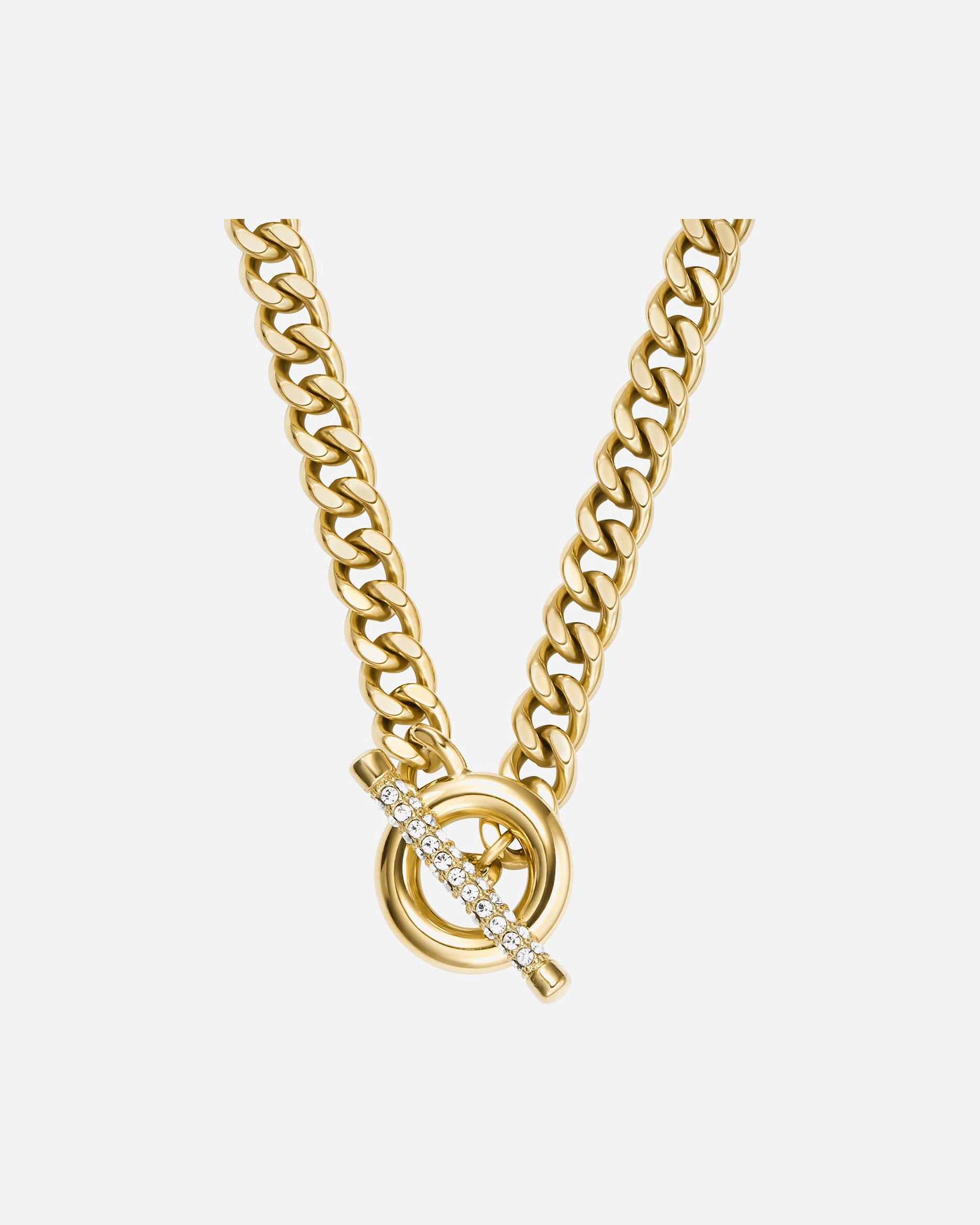 Halskette für Weiblich Fossil Kette Edelstahl One Size