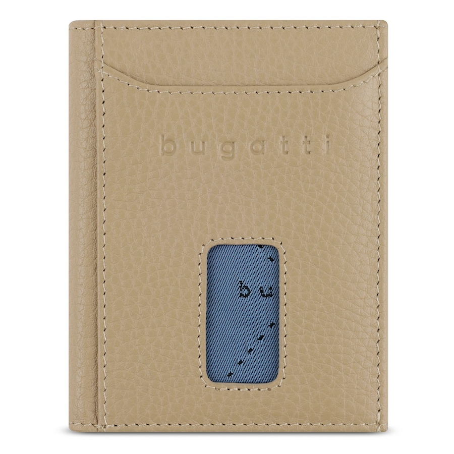 Bugatti Secure Slim Herrengeldbörse beige Grau Herren