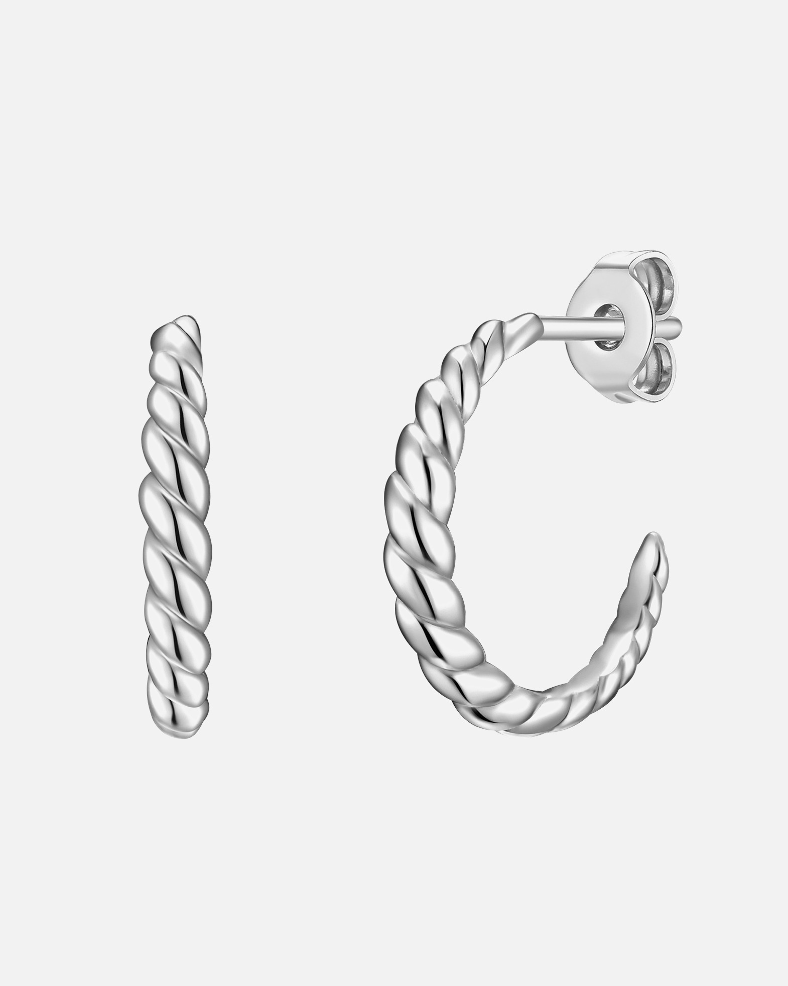 Ohrringe für Weiblich Glanzstücke München Creolen Sterling Silber in Silber 16,1 mm