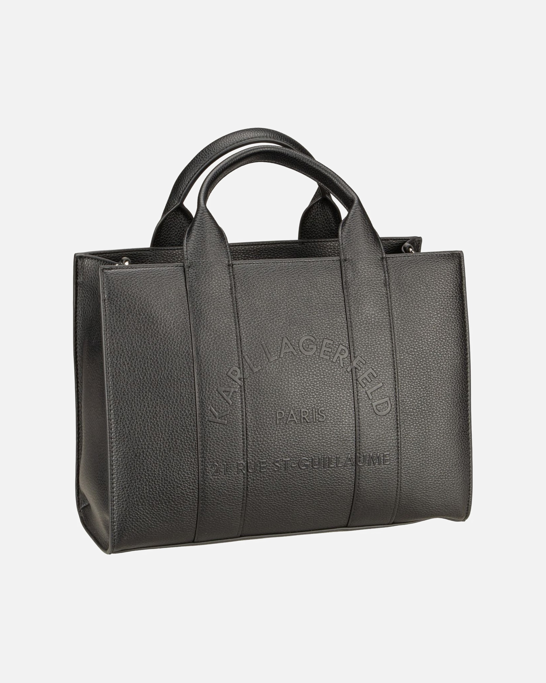 Handtasche für Weiblich Karl Lagerfeld Handtasche K/RSG Pebble Square Med Tote Black