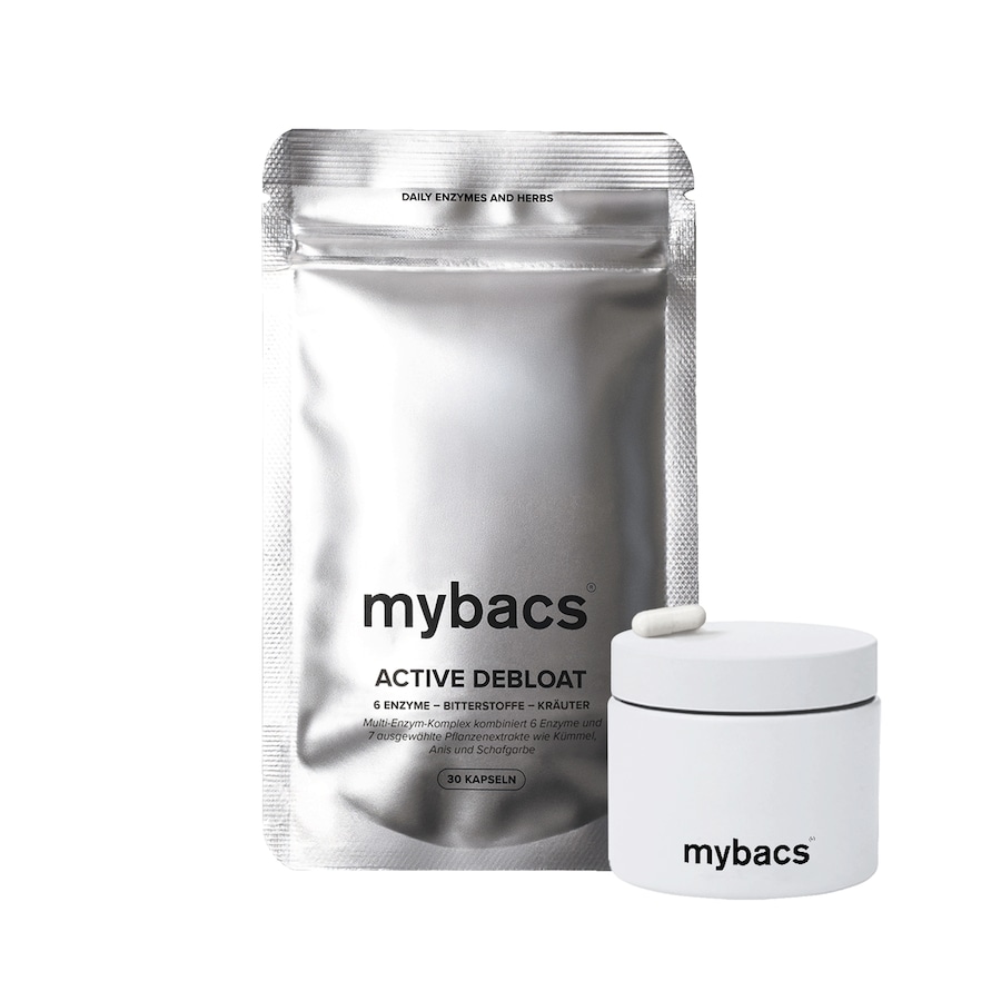 mybacs Active Debloat - Blähbauch-Komplex¹ mit Enzymen 6-Monats-Paket (180 Kapseln) 162 g