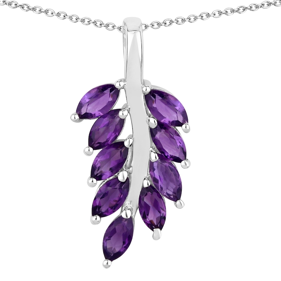 Rafaela Donata Kette Floral Sterling Silber Peridot in Amethyst Damen