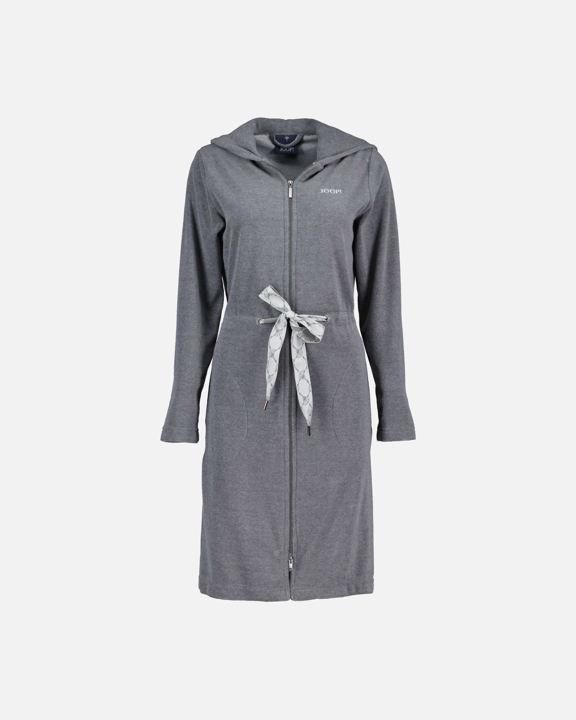 Bademantel für Weiblich JOOP! JOOP! Bademäntel Damen Kapuze Active 1659 anthrazit - 77 XS