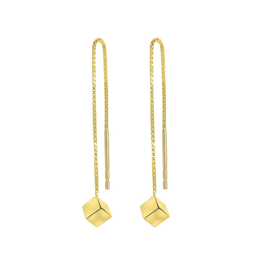 Lucardi Ohrringe 585 Gold - Gelbgold legiert Damen