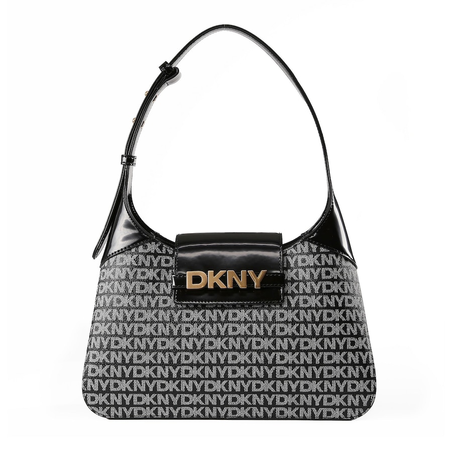 DKNY Avril Schultertasche black logo- Schwarz Damen