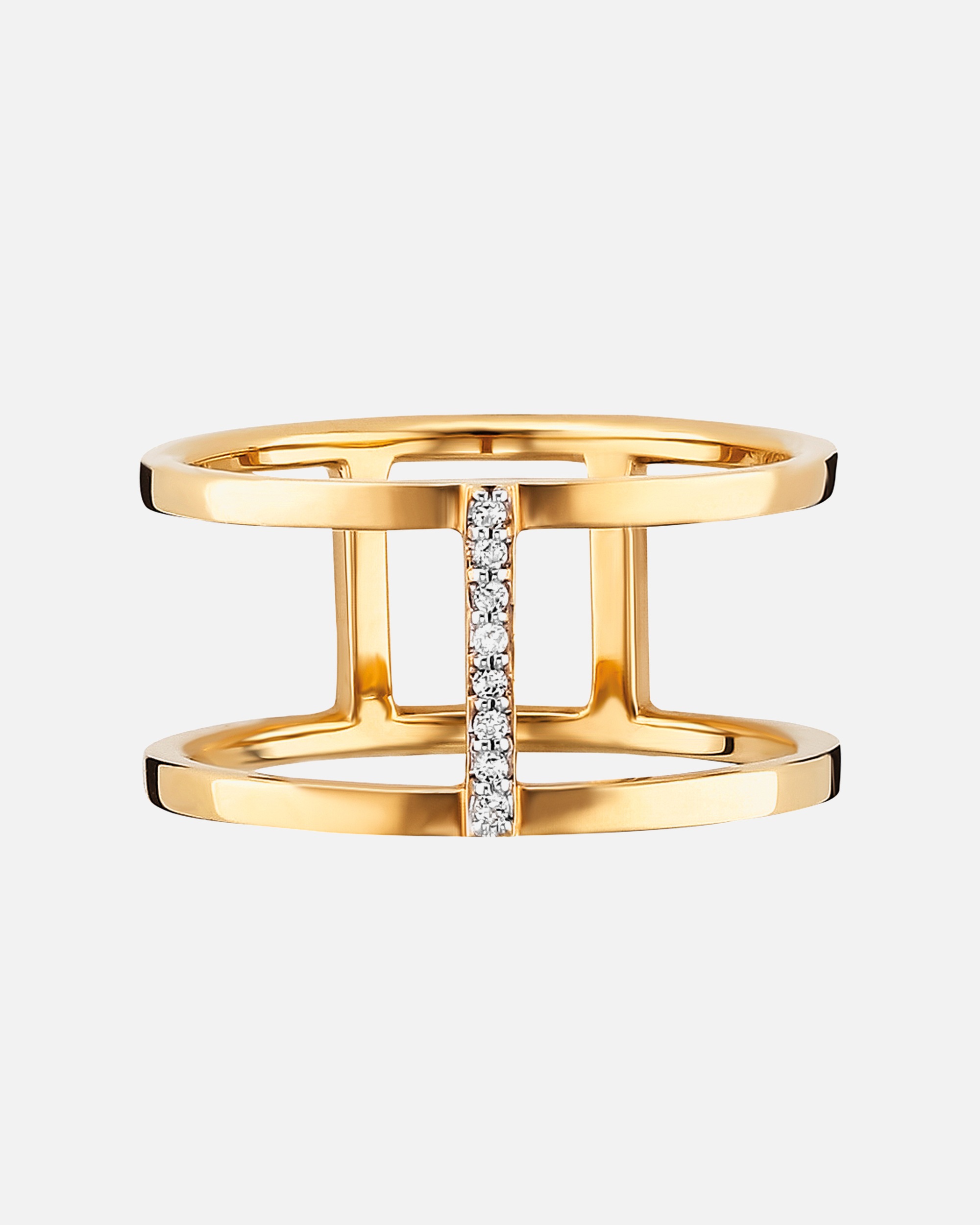 Ring für Weiblich caï Ring 925/- Sterling Silber Topas weiß 0,036ct 054 (17,2)