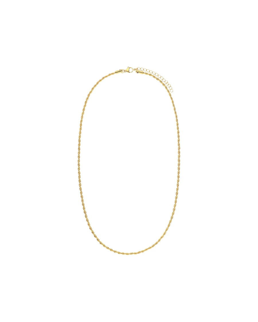 Lucardi Halskette Stahl Gold - 45.0