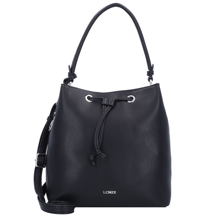 L.CREDI Ebony Beuteltasche schwarz Schwarz Damen