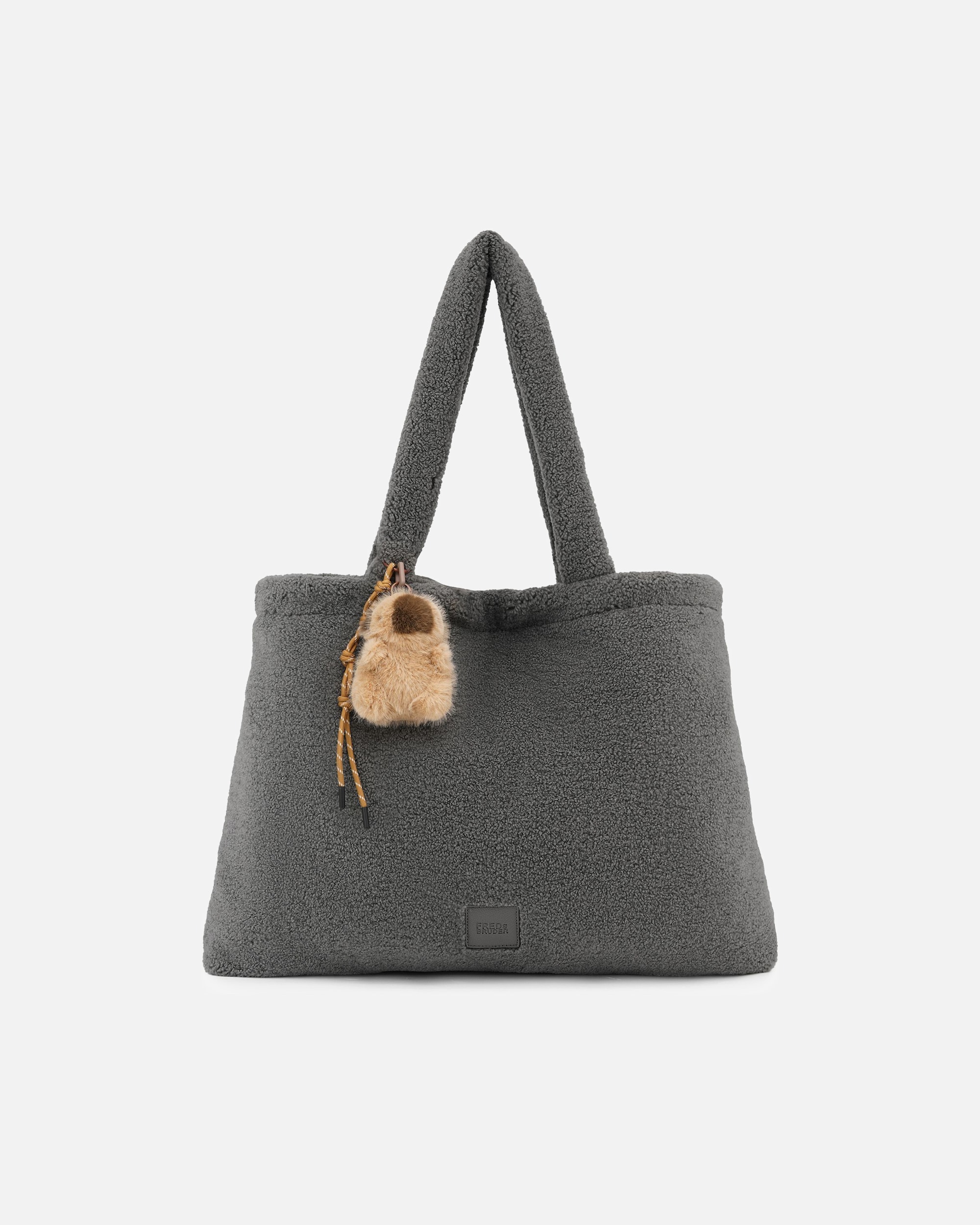 Tasche für Weiblich FREDsBRUDER Fluffy Schultertasche dark grey