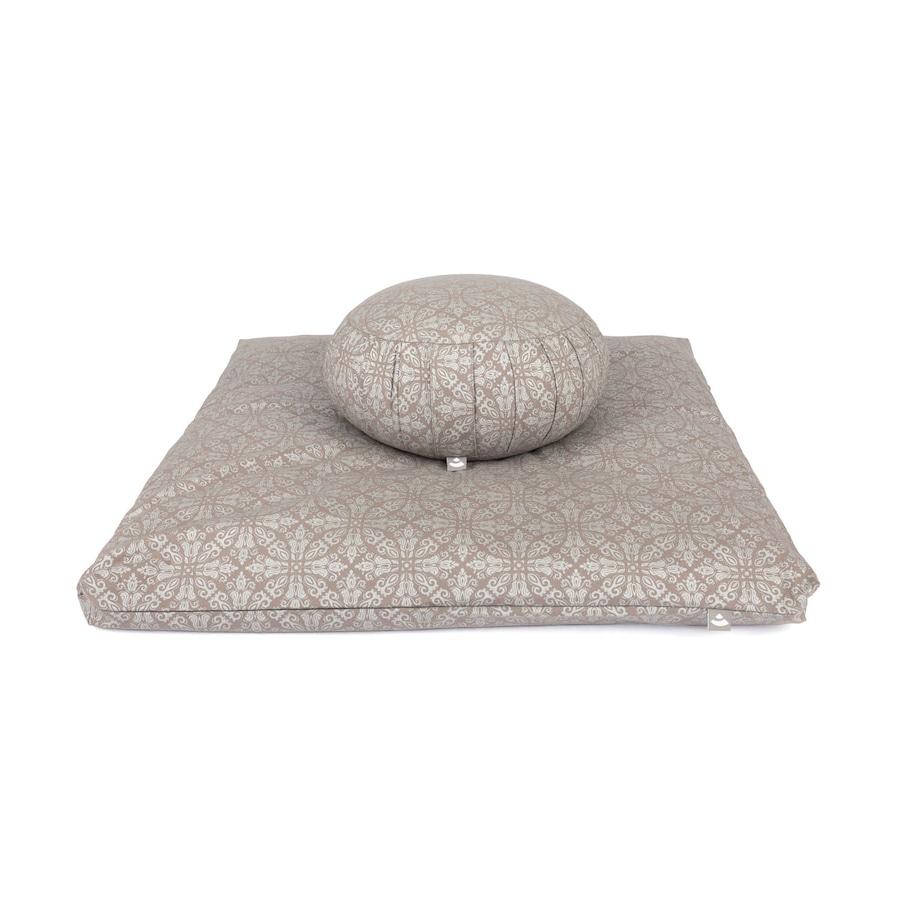 bodhi Medi-Set Maharaja ZAFU + ZABUTON Raja, taupe/silber