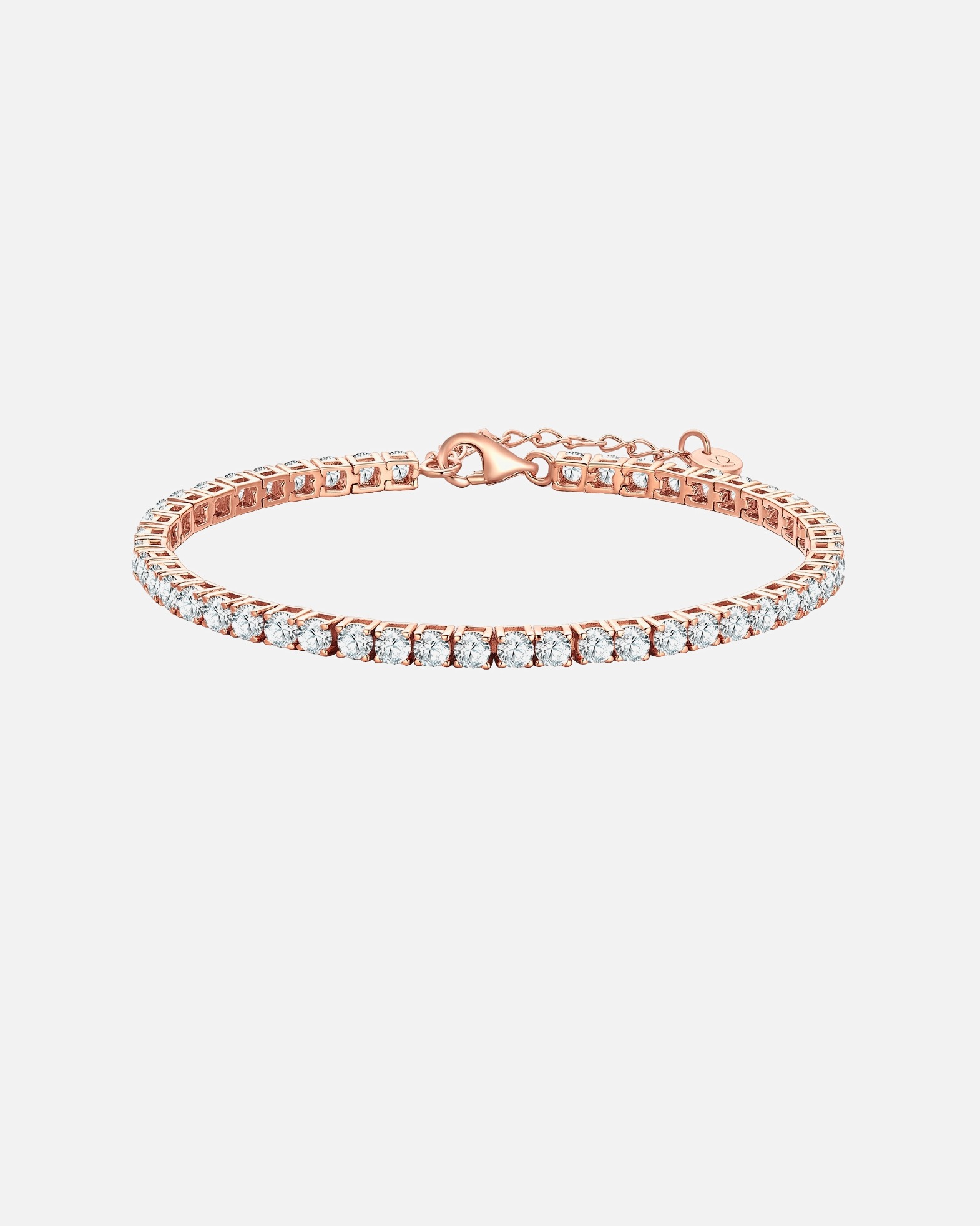 Armband für Weiblich Glanzstücke München Armband aus Messing in Roségold mit Zirkonia 17,0 cm Basislänge + 3,0 cm Verlängerung