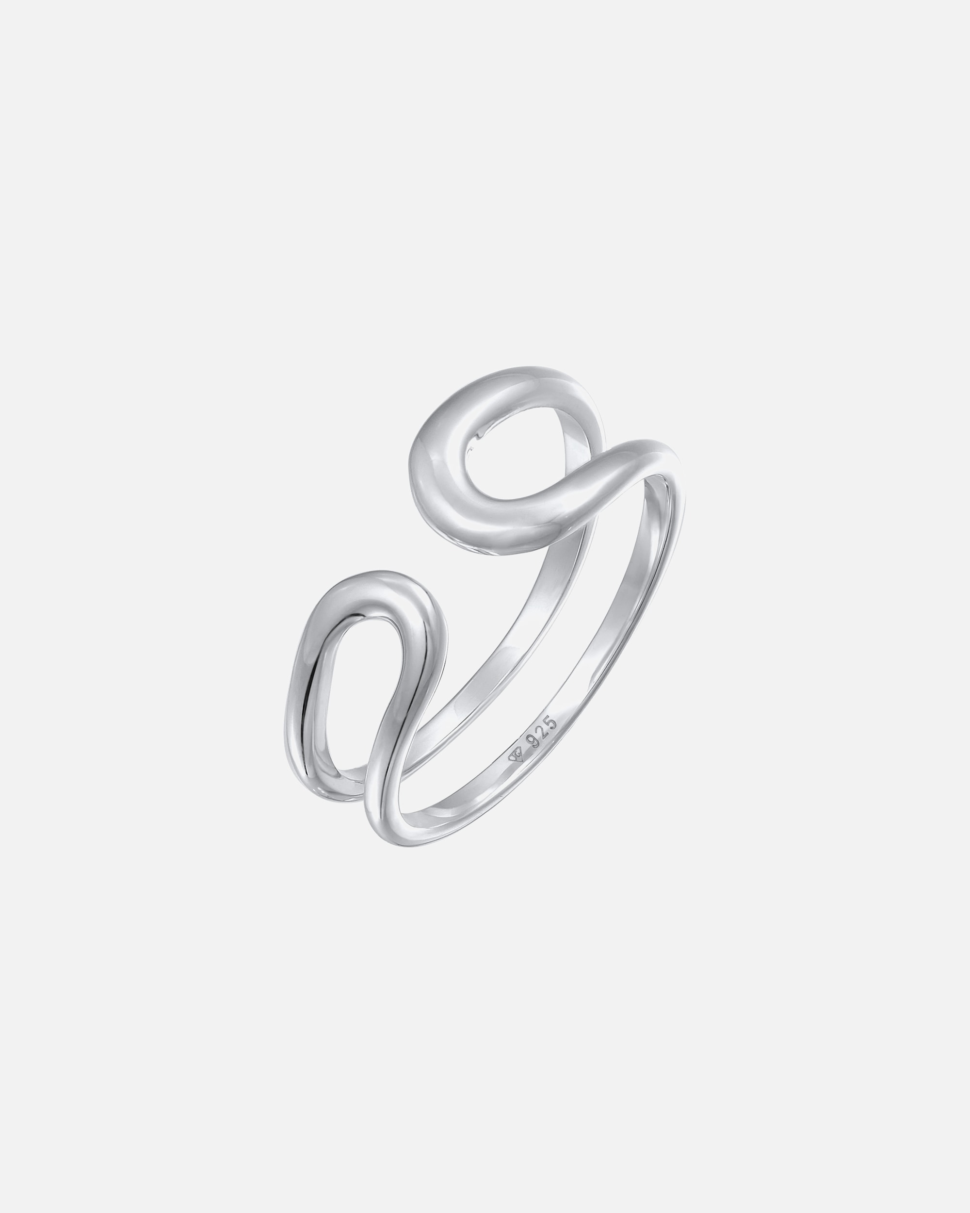 Ring für Weiblich Elli PREMIUM Elli PREMIUM Ring Offen Modern Verstellbar 925 Silber 62