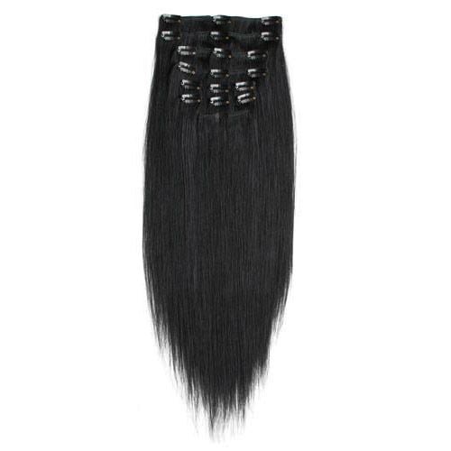Fashiongirl Clip-in Extensions #60 Platinblond - 65 cm #1 Schwarz 40