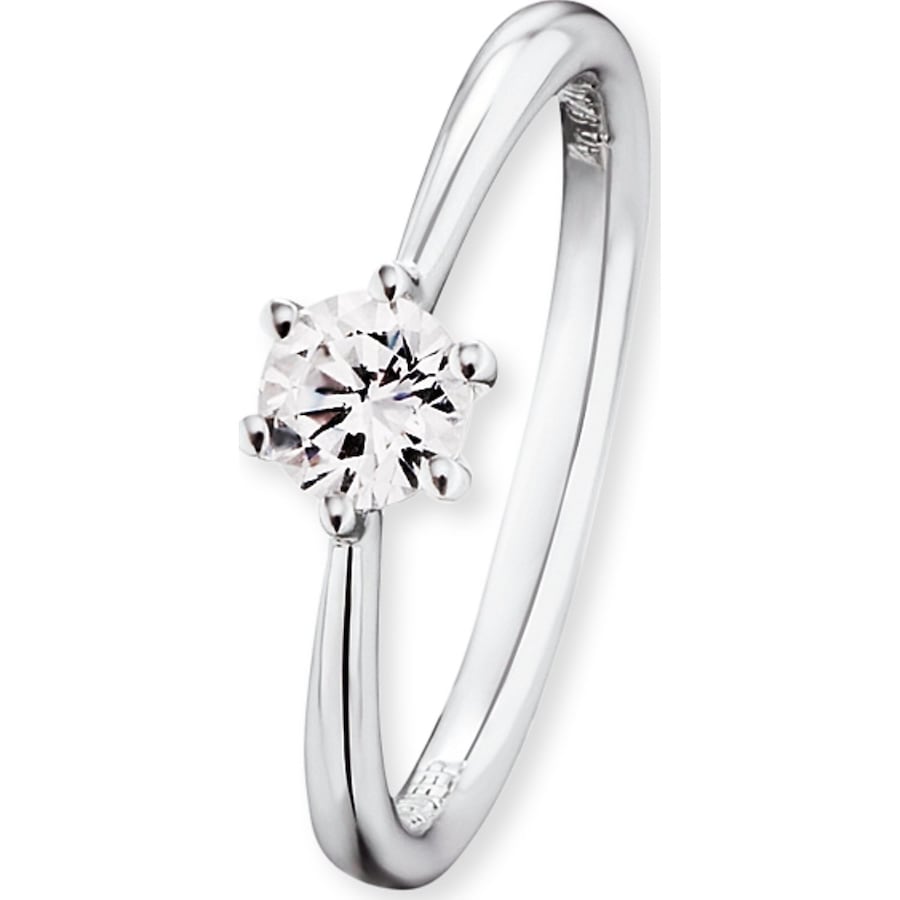 Engelsrufer Damenring 925er Silber rhodiniert, Farbstein 54 Damen