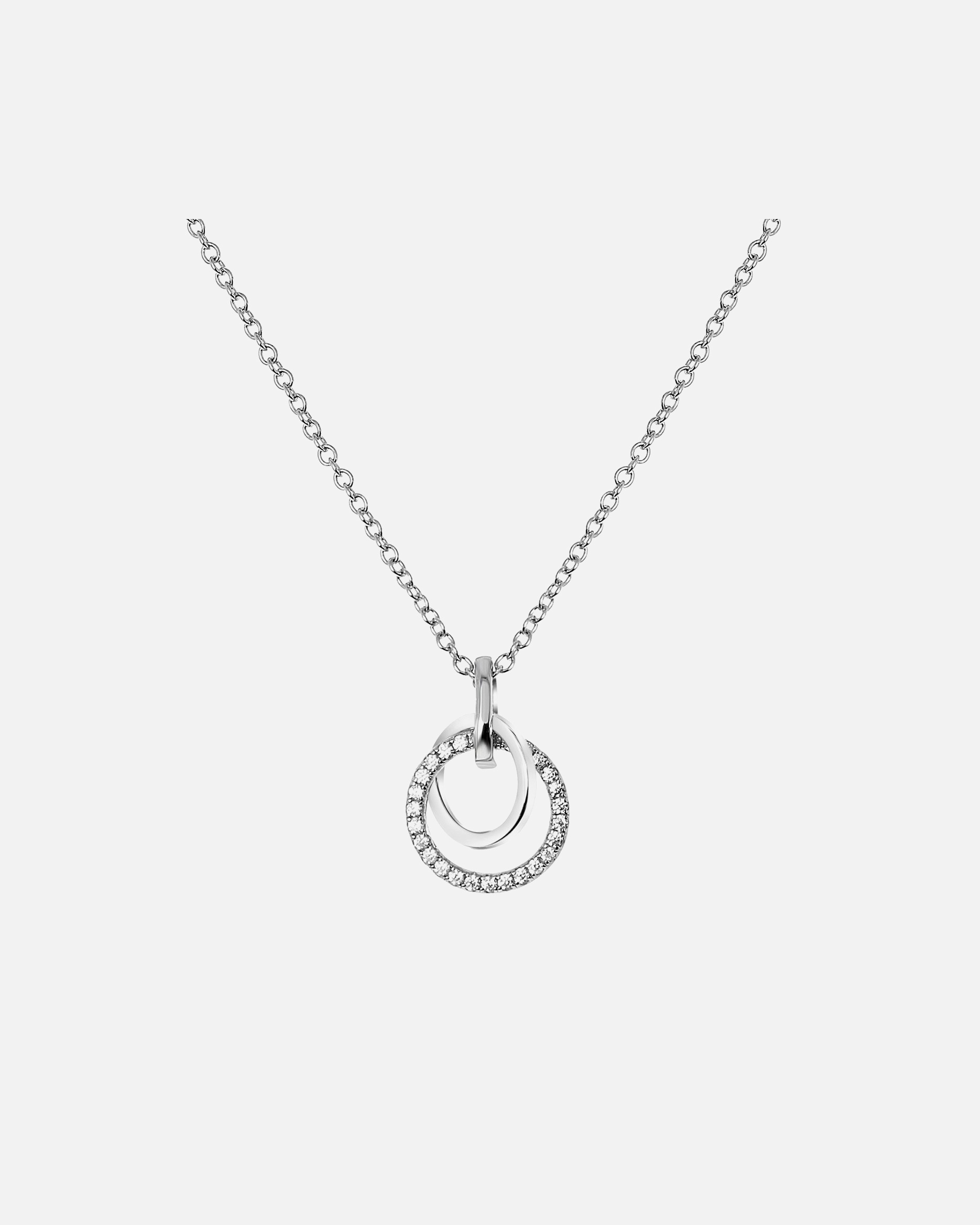 Halskette für Weiblich Lucardi Halskette 925 Silber 45cm -silbern Halskette 925 Silber 45cm -silbern