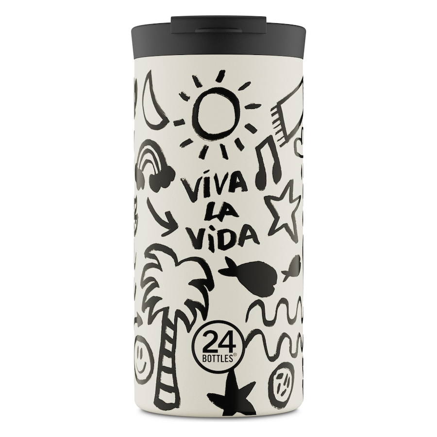 24Bottles Travel Trinkbecher 600 ml viva la vida Weiss Herren
