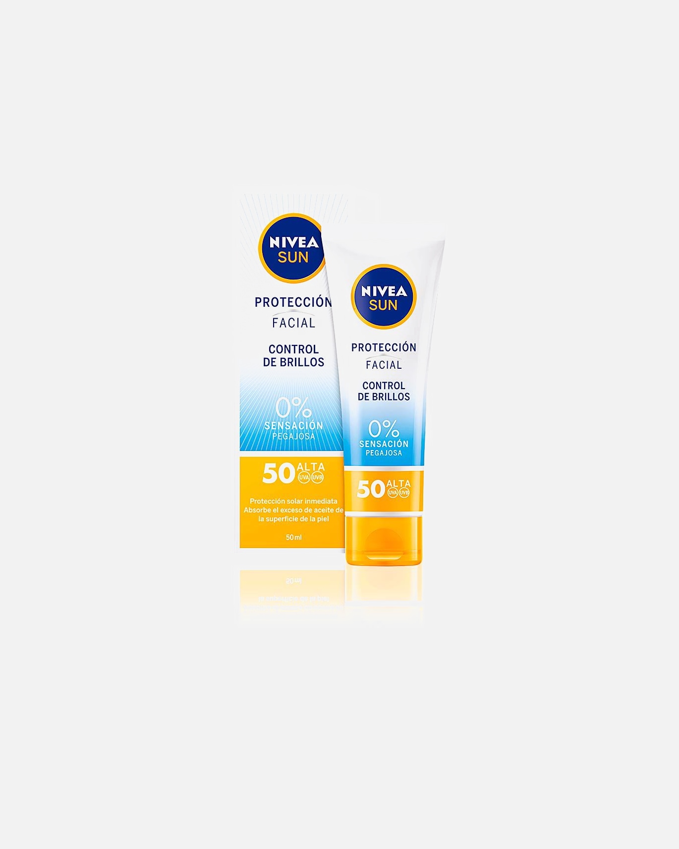 Sonnencreme für Unisex NIVEA SUN FACIAL Glanzkontrolle SPF50 50 ml
