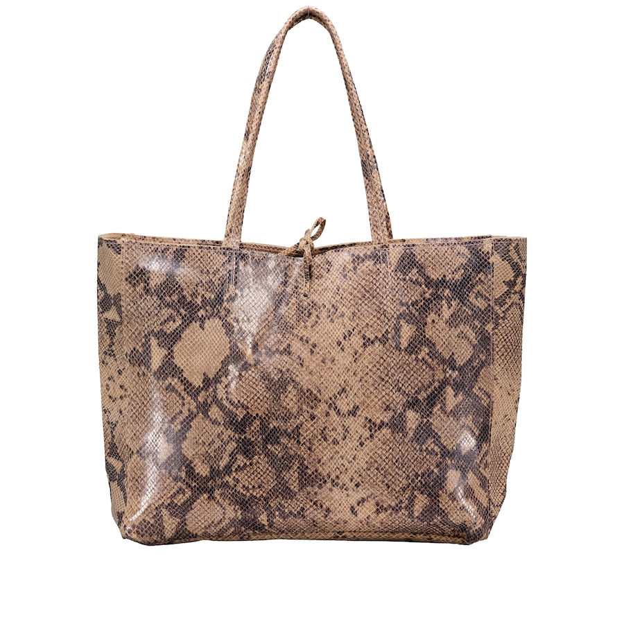 Hausfelder Manufaktur Shopper Snake Hellbraun Damen