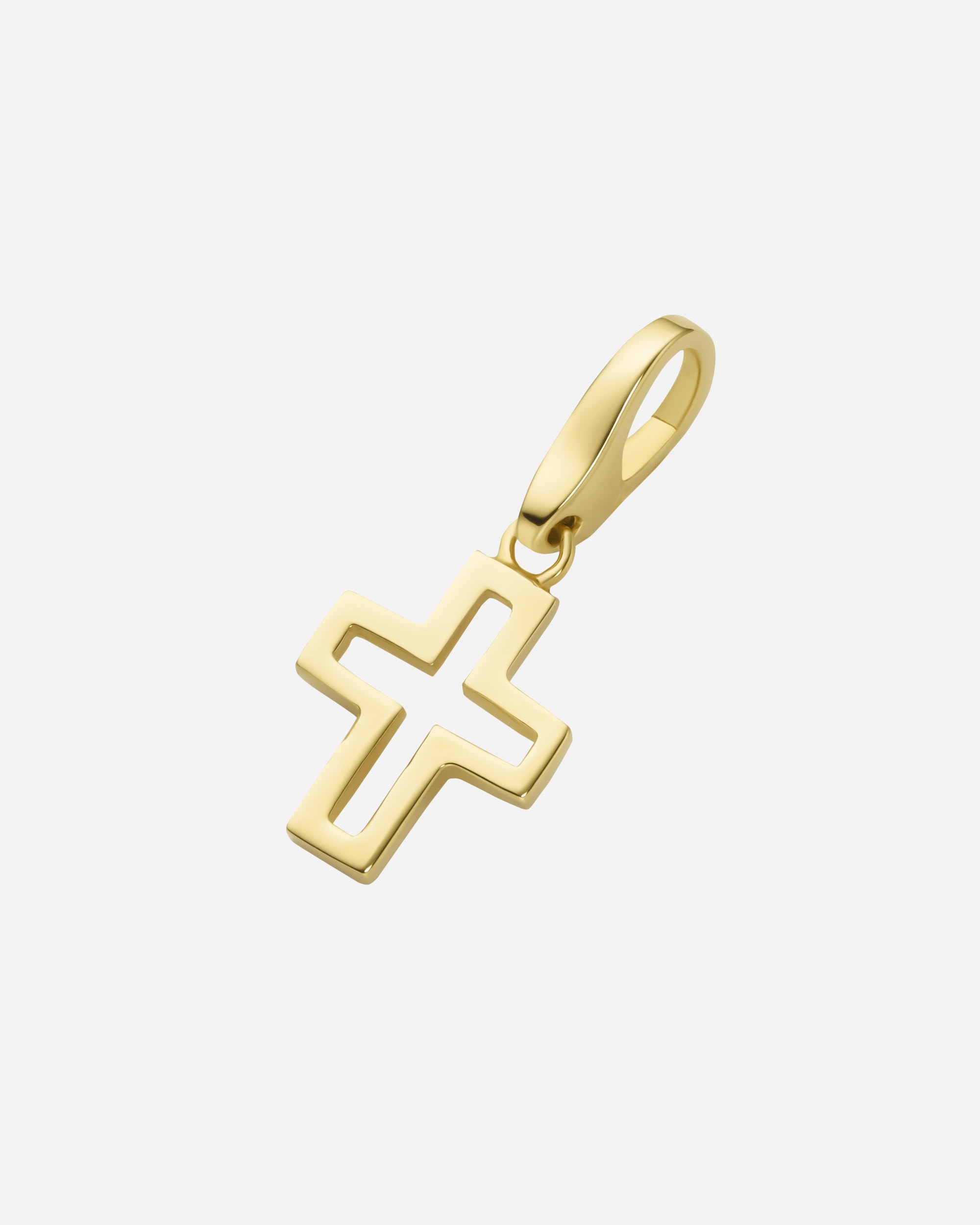 Schmuckanhänger für Weiblich Giorgio Martello Milano Charm Kreuz, Silber 925 Gold