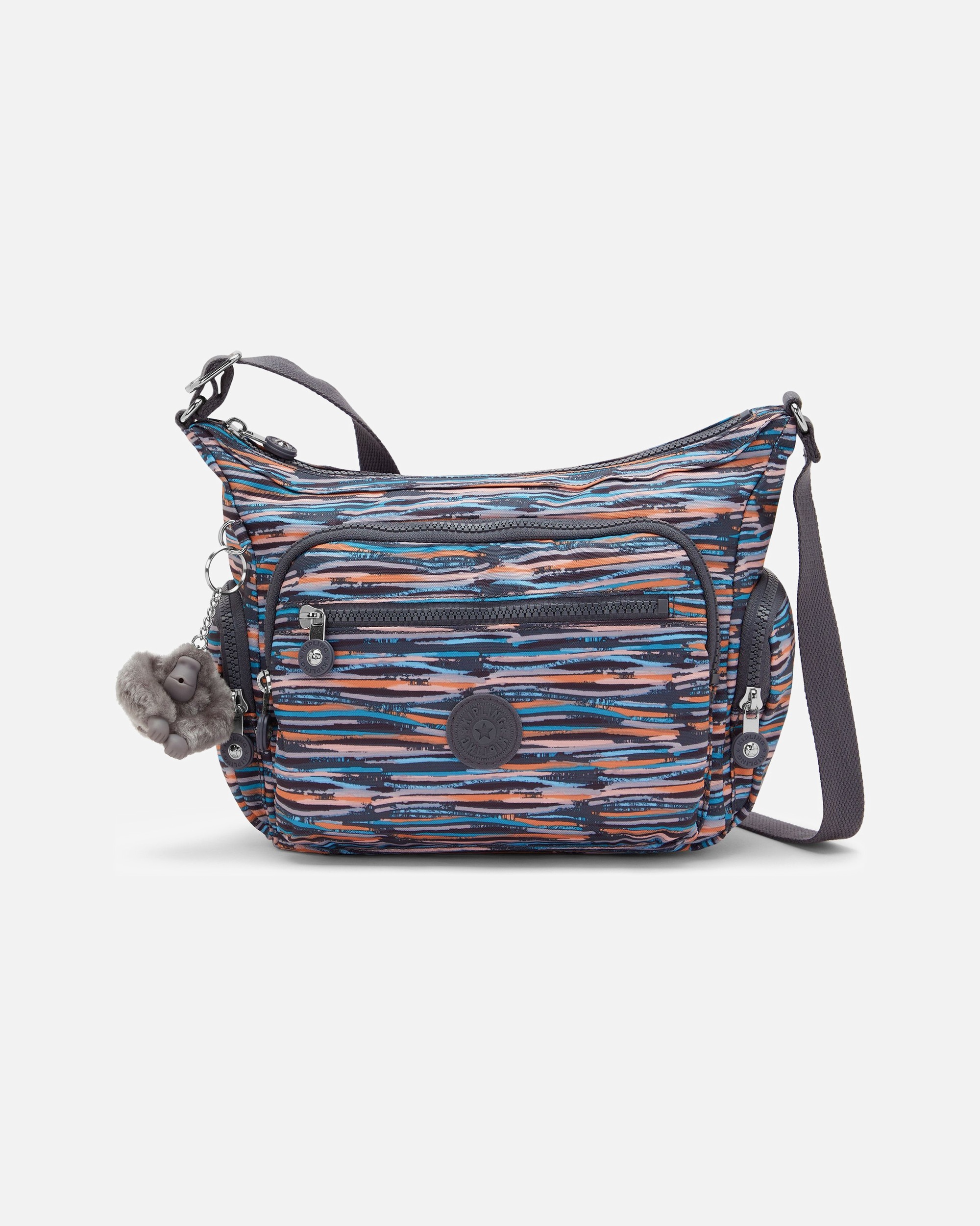 Tasche für Weiblich Kipling Gabbie S Umhängetasche mineral stripes