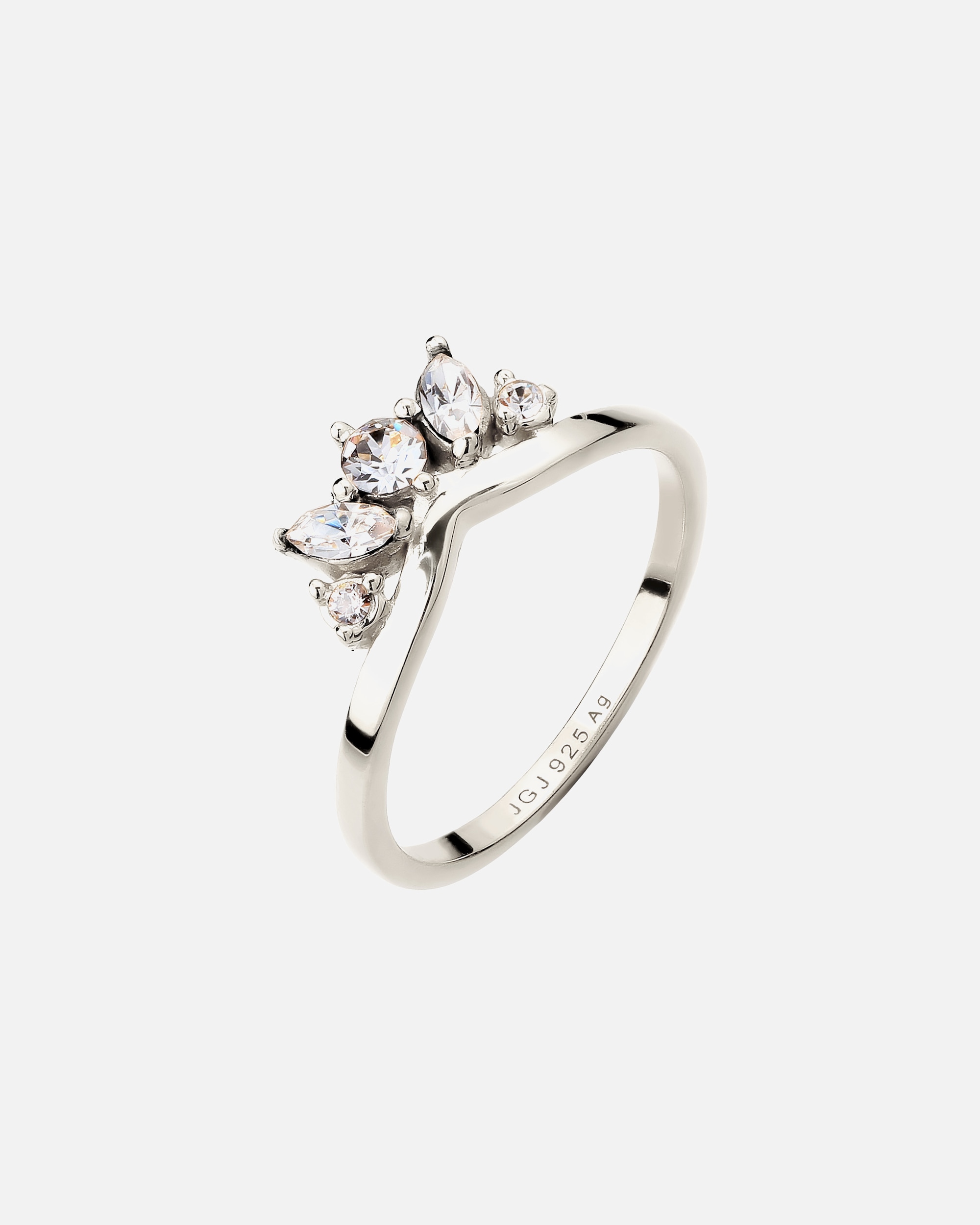 Ring für Weiblich Elli Krone mit Kristallen von Swarovski®925 Sterling Silber 52