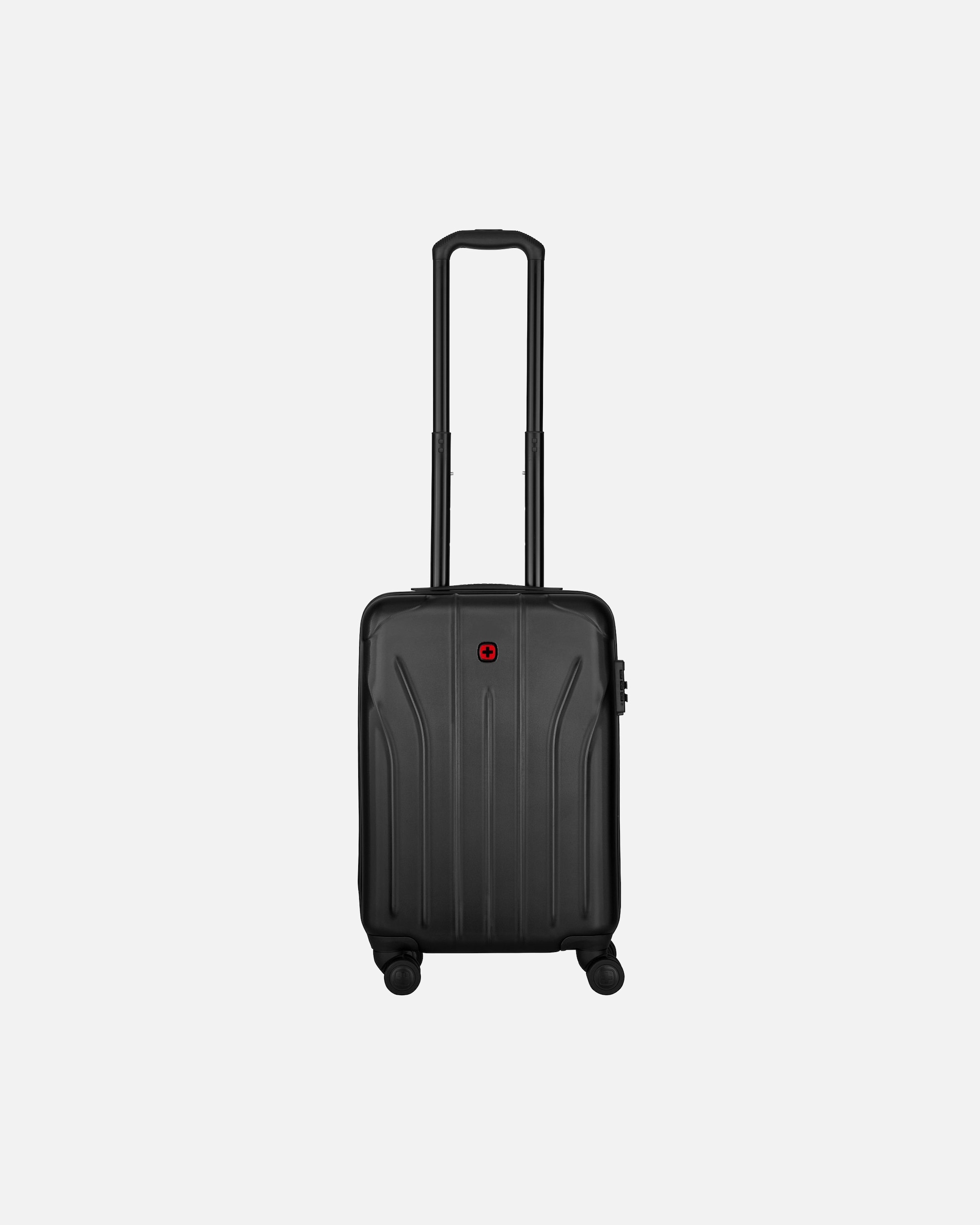 Handgepäckkoffer für Männlich Wenger Oryson 4 Rollen Kabinentrolley S 54 cm mit Dehnfalte schwarz
