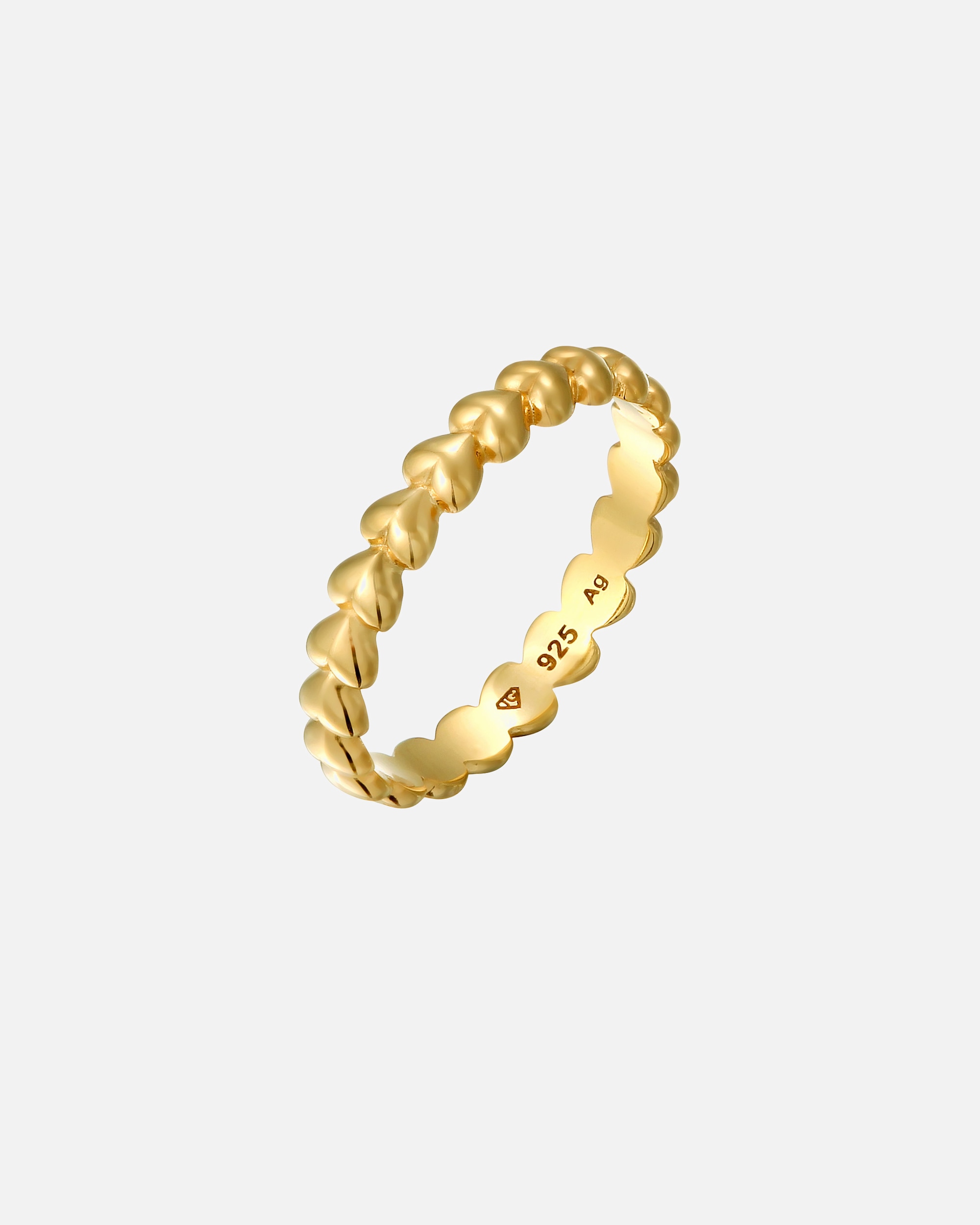 Ring für Weiblich Elli Bandring Herz 925 Sterling Silber 54