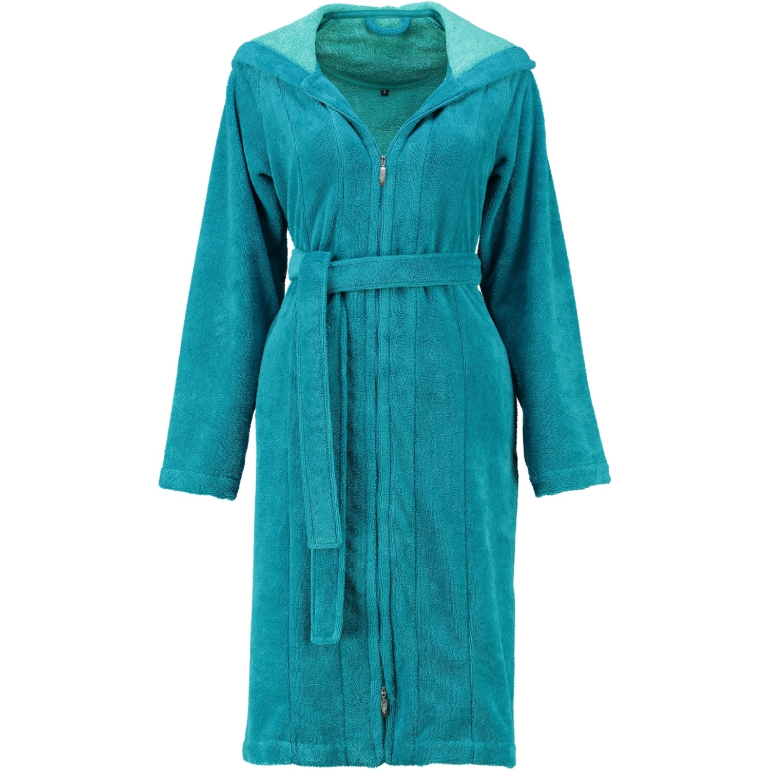 Vossen Vossen Bademantel Damen Kurzmantel mit Kapuze Palermo lagoon - 020 ️ online kaufen | DOUGLAS bademantel damen online kaufen