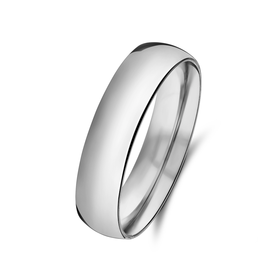 Lucardi Ring Stahl Silber - 53mm Damen