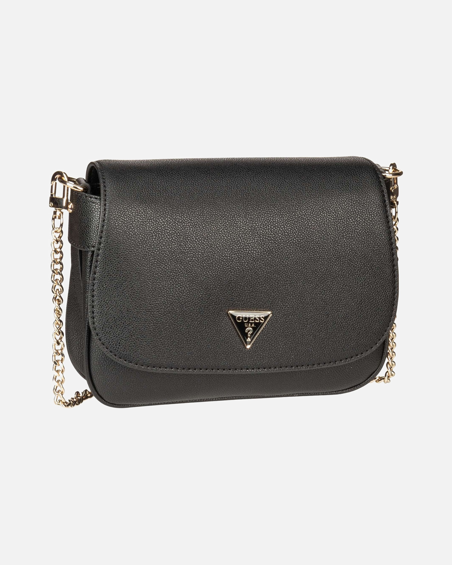 Umhängetasche für Weiblich Guess Handtasche Fedora Flap Black