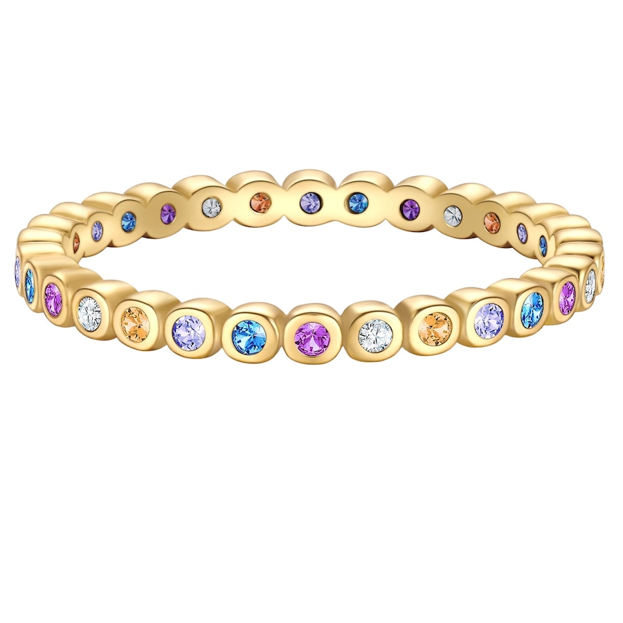 Glanzstücke München Ring aus Sterling Silber in gelbgold mit Zirkonia 48 Damen