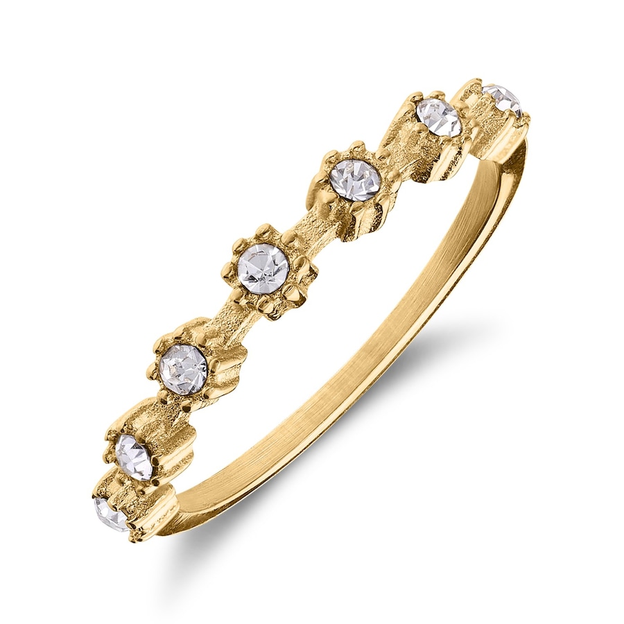 Lucardi Ring Stahl - Gelbgold legiert 60mm Damen
