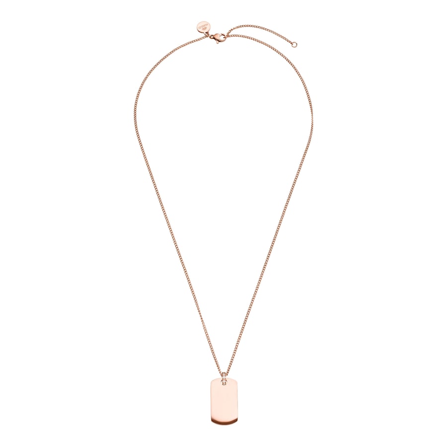 Purelei Plate Kette 100% Edelstahl Rosegold Damen