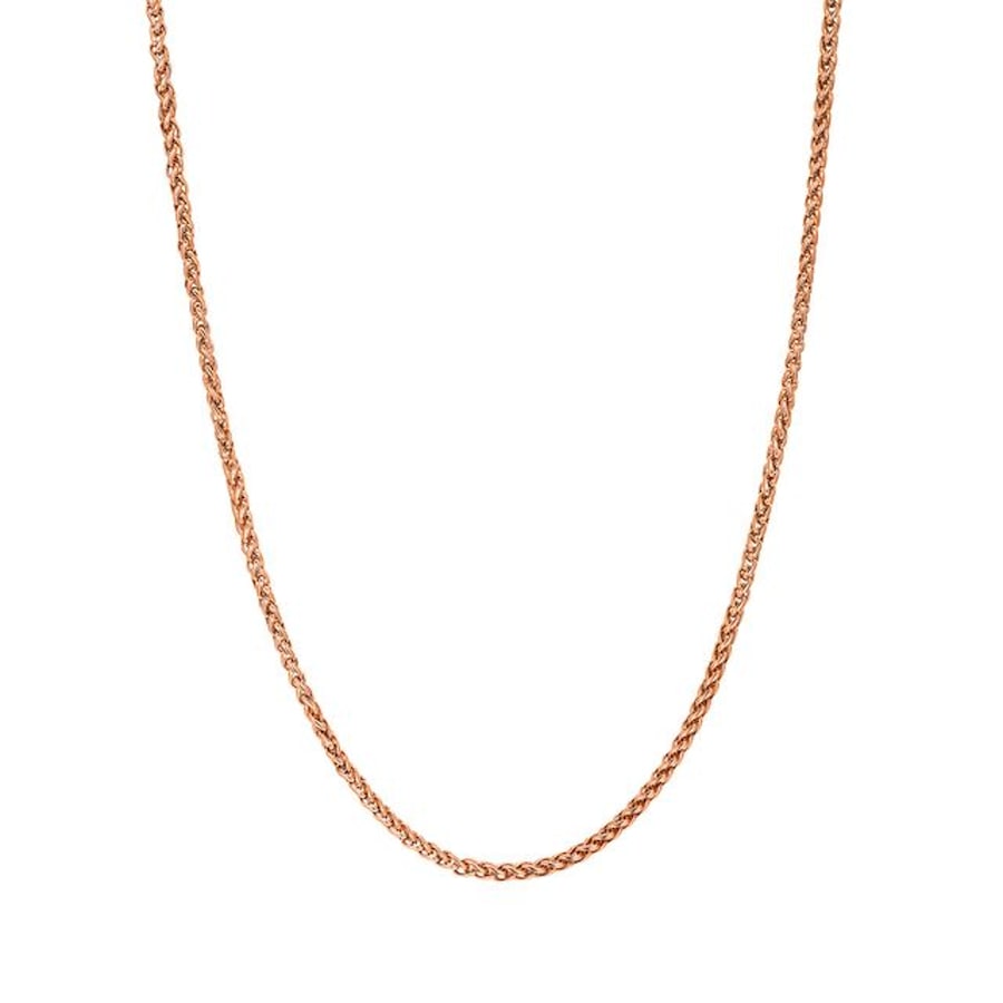 Hey Happiness Weizenkornkette aus Edelstahl Rosegold Nude Damen