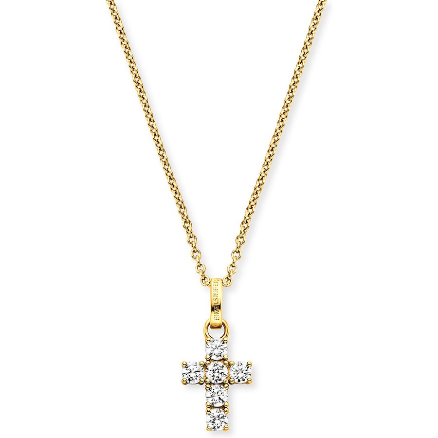 Engelsrufer Kette 925er Silber, Farbstein gelbgold Damen