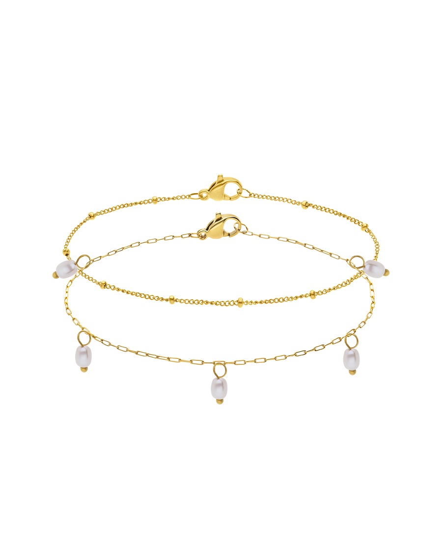 Lucardi Armband Stahl - Silberfarbig Gold Damen