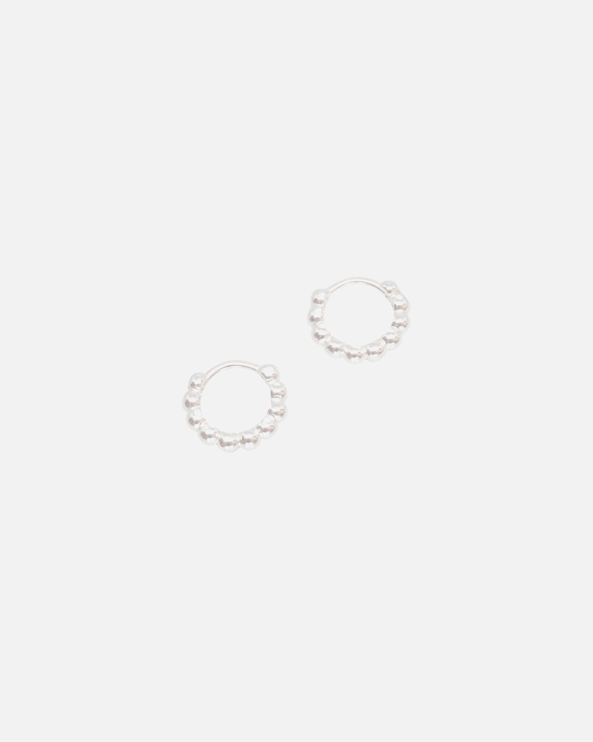 Creolen für Weiblich fejn Default Brand Line Ohrringe Ball Huggie nachhaltiger Echtschmuck Silber