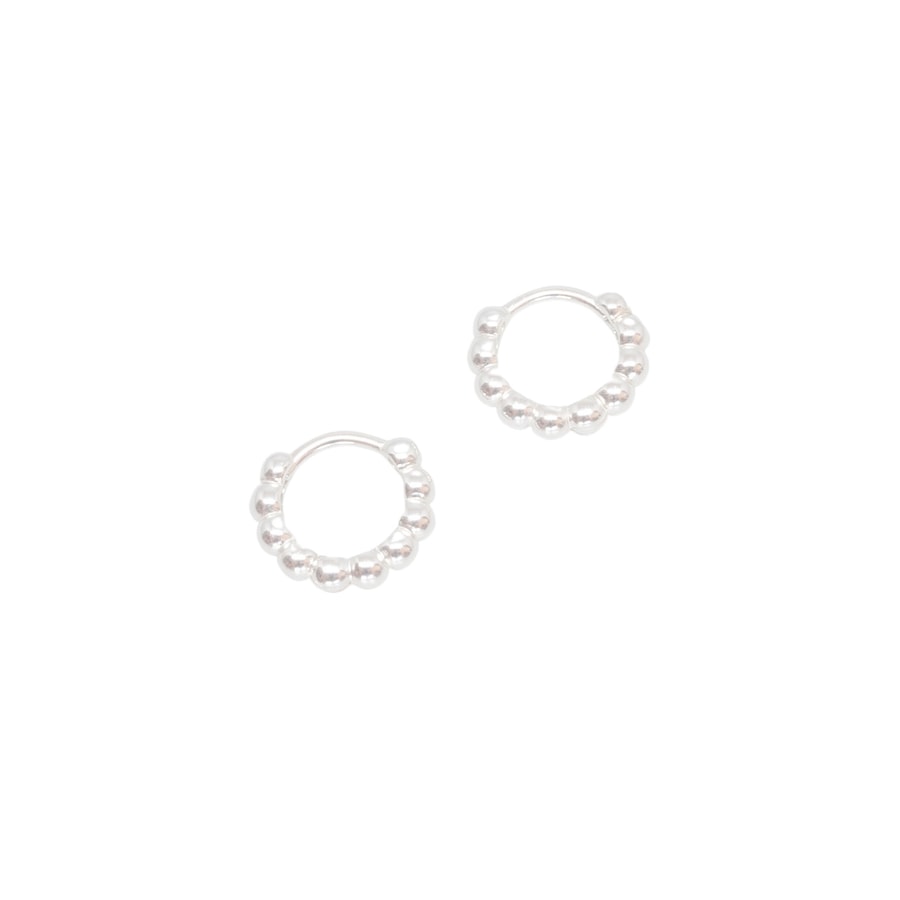 fejn Ohrringe Ball Huggie nachhaltiger Echtschmuck Silber Damen