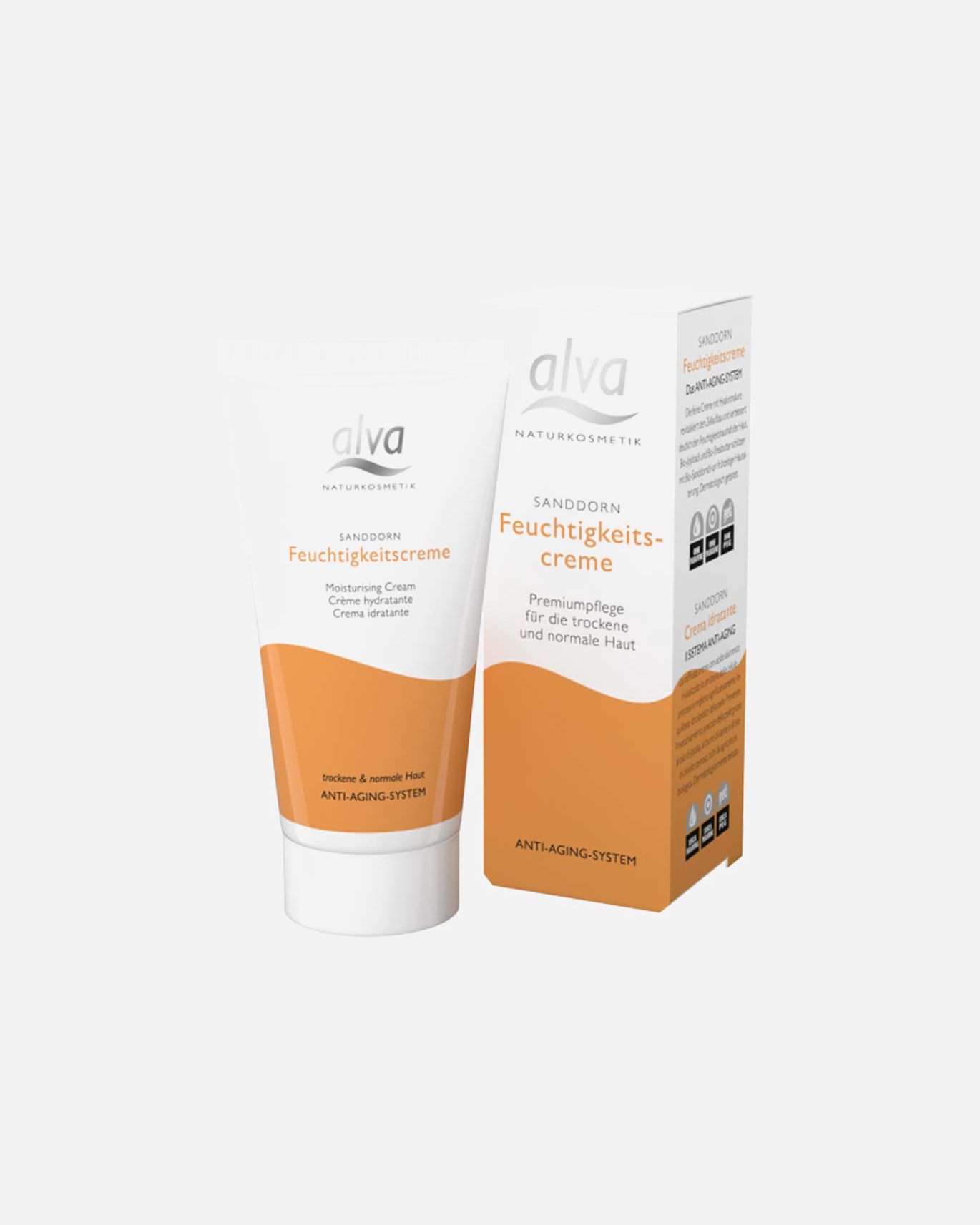 Anti-Aging Pflege für Unisex Alva Naturkosmetik Sanddorn Serie - Feuchtigkeitscreme 50 ml