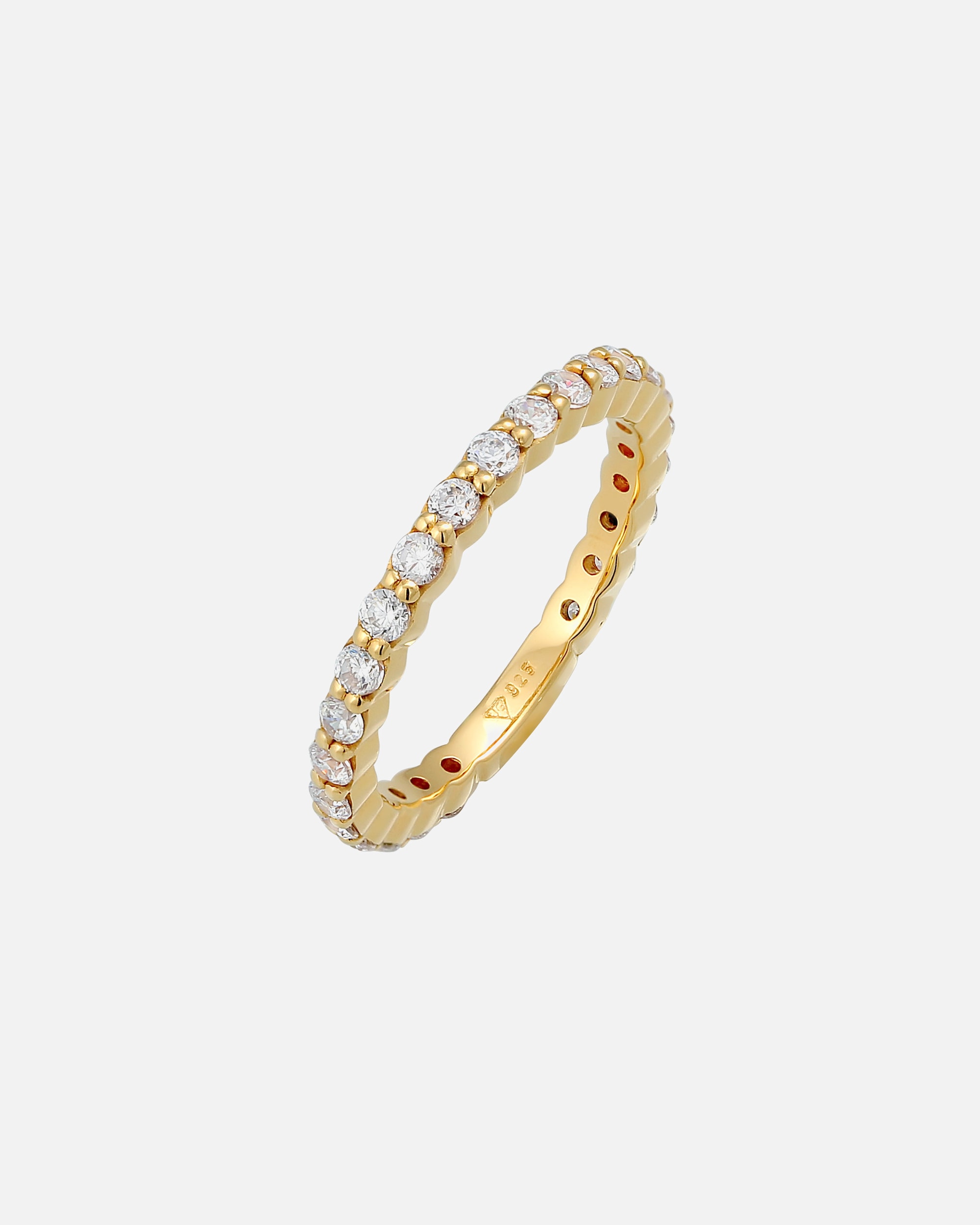 Ring für Weiblich Elli Memoire Eternity Zirkonia Funkelnd 925 Silber 58