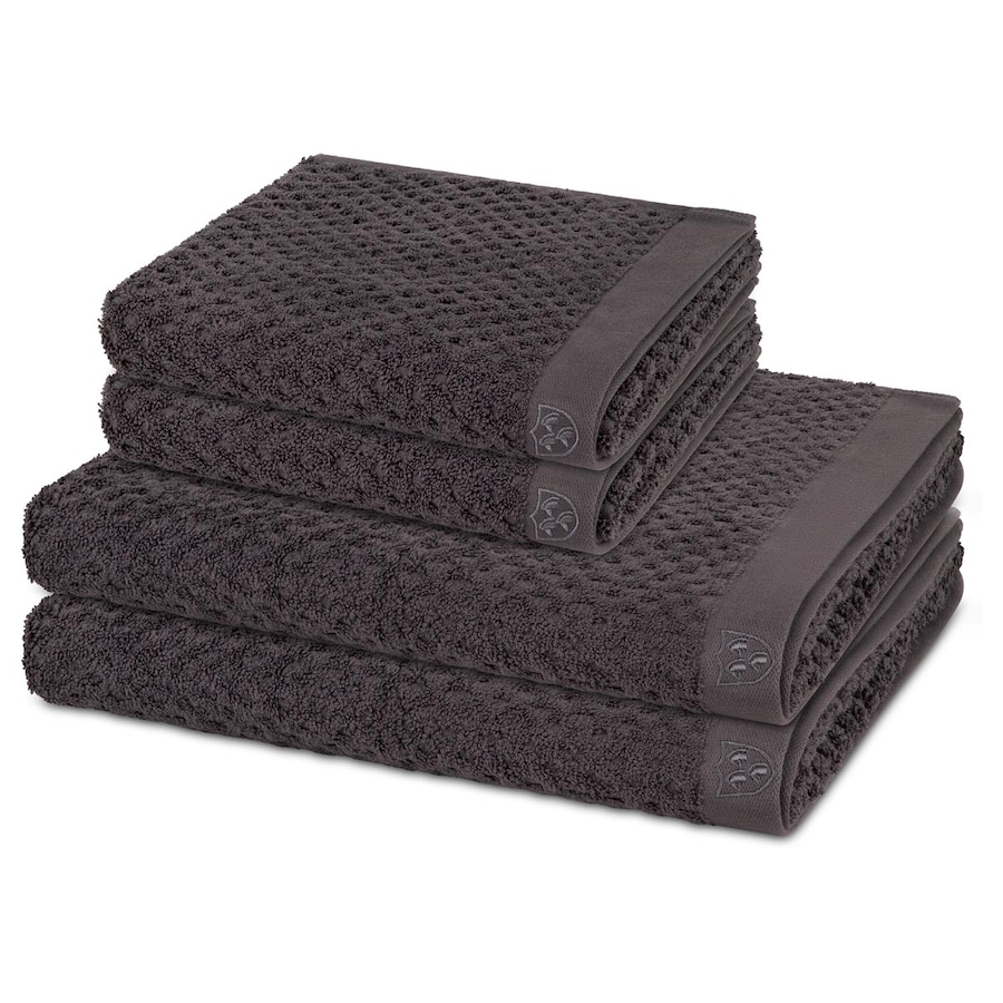 ROSS Handtuch-Set Harmony (4-teilig) Graphit Braun