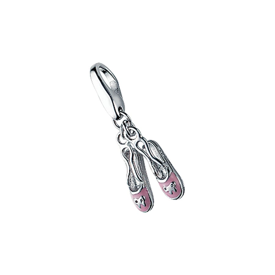 Giorgio Martello Milano Charm Ballettschuhe, Silber 925 Onesize Nude Damen