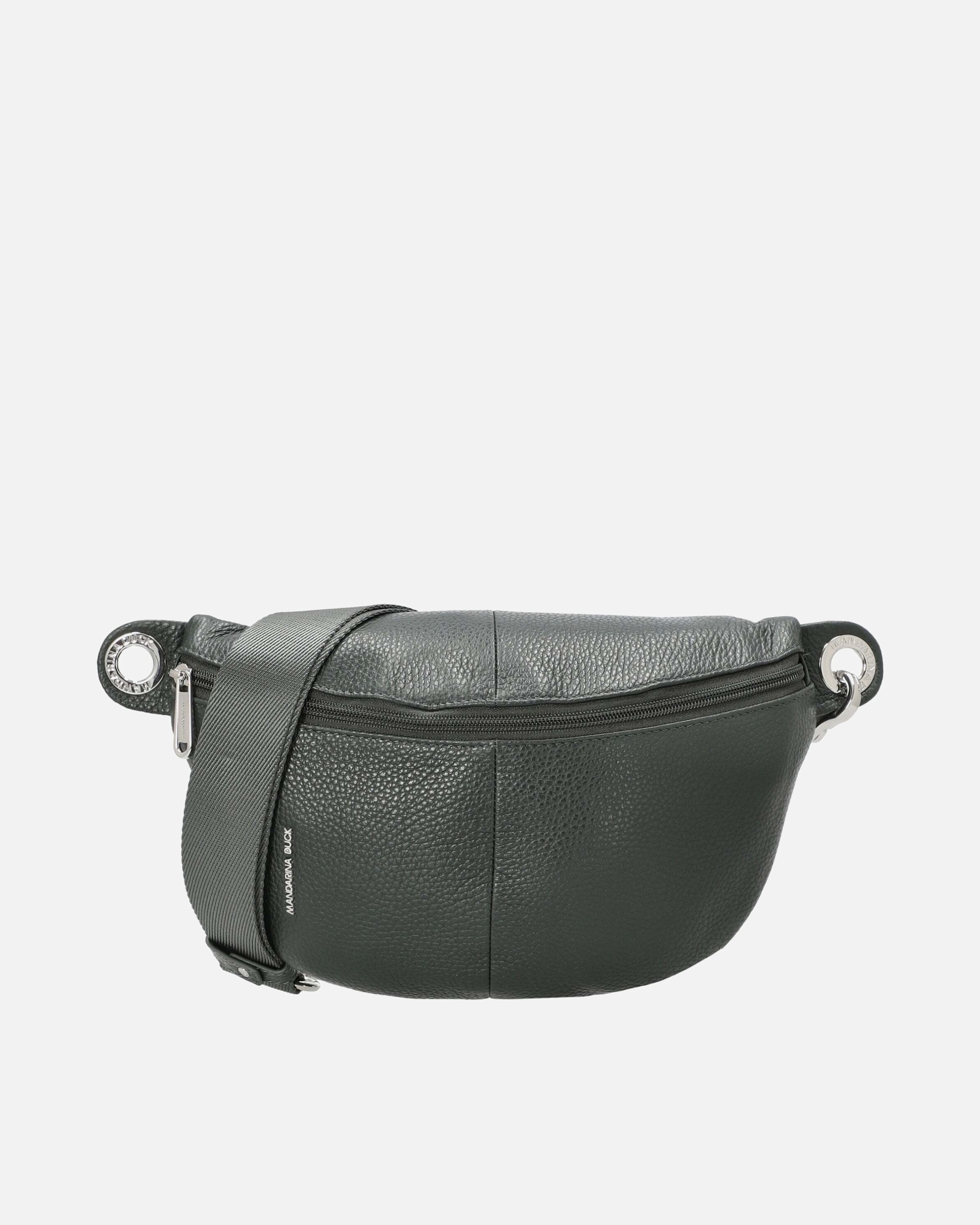 Bauchtasche für Weiblich Mandarina Duck Mellow Leather - Gürteltasche 30 cm (pine green) grün