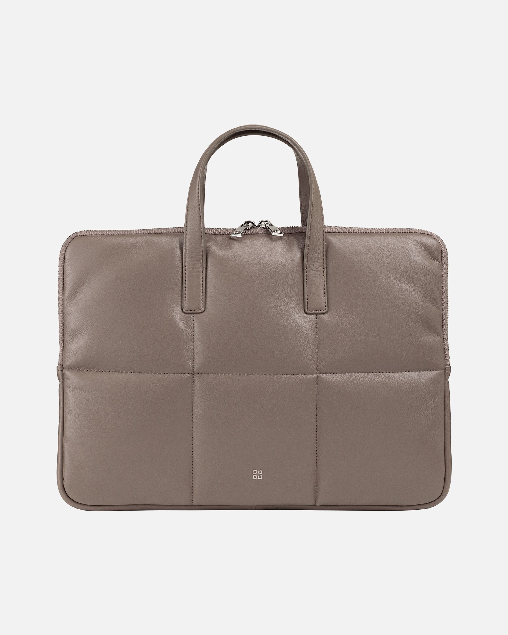 Laptoptasche für Weiblich DuDu Togean Laptoptasche Leder 36 cm taupe