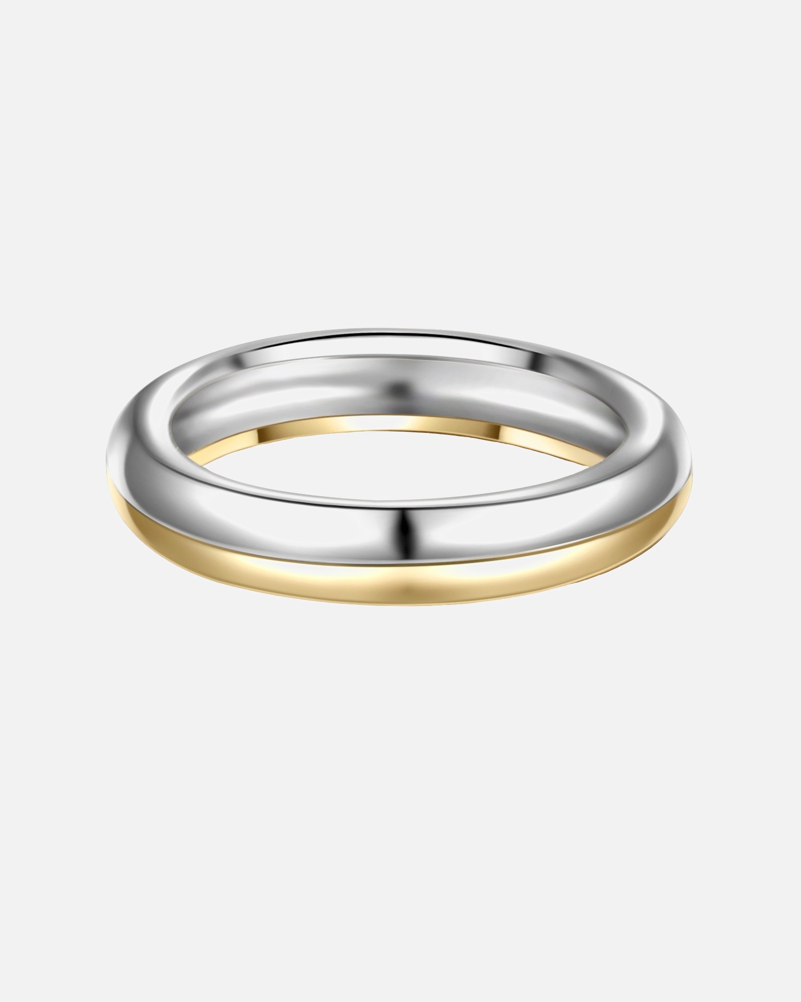 Ring für Weiblich Glanzstücke München Ring Sterling Silber in Silber/Gelbgold 50