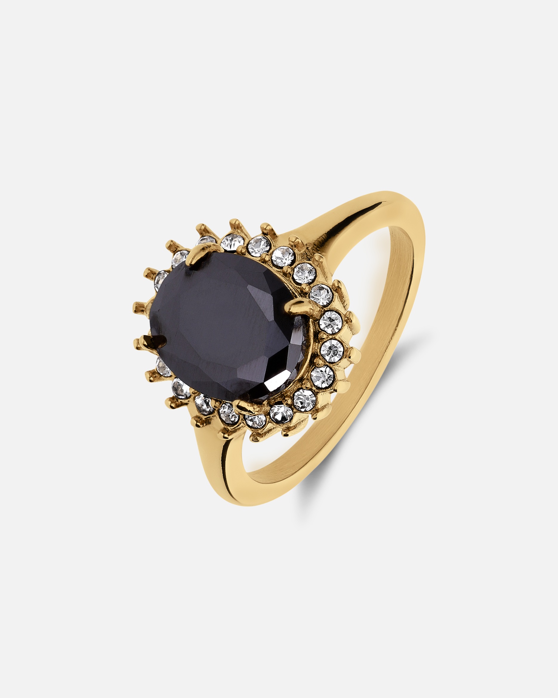 Ring für Weiblich Lucardi Ringe Schwarz - 50mm