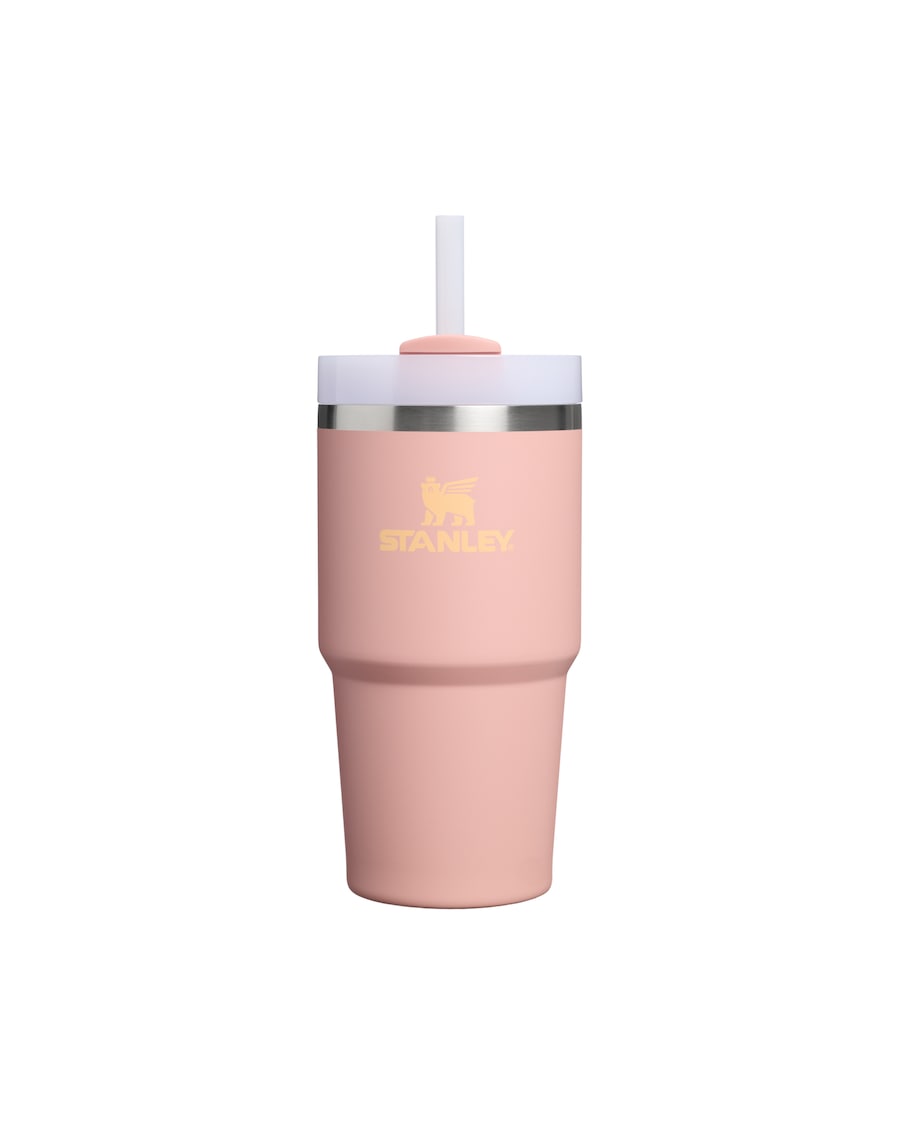 Stanley 1913 Thermobecher - 0,59L THE QUENCHER H2.0 FLOWSTATE TUMBLER Peach Rose Silber