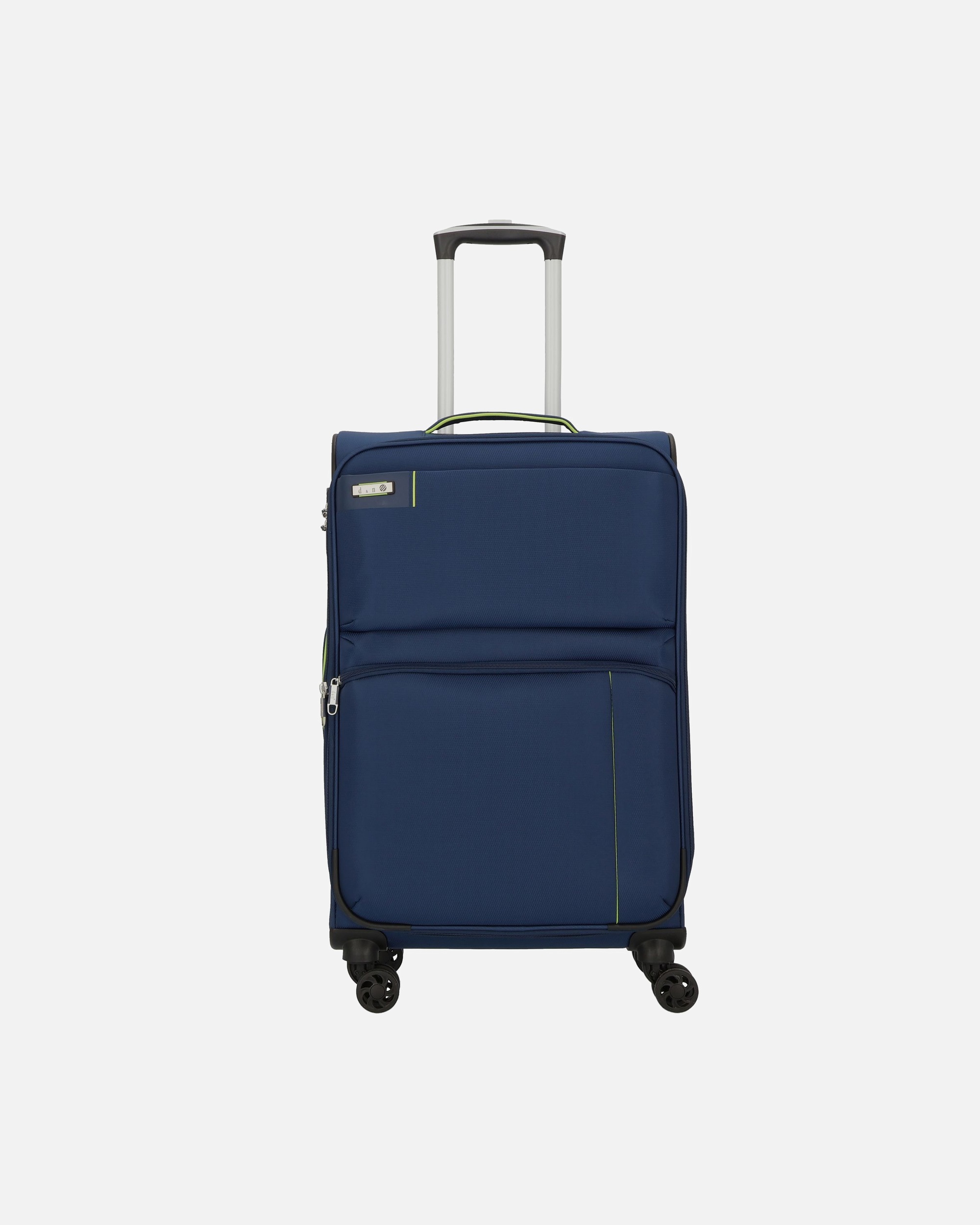 Trolley für Männlich d & n Travel Line 6704 4-Rollen Trolley 65 cm blau