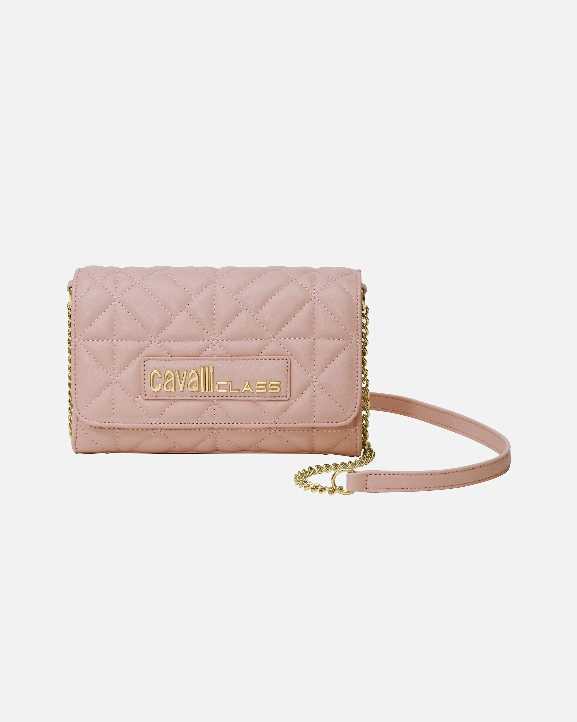 Handtasche für Weiblich Cavalli Class Default Brand Line Carlotta Schultertasche soft pink